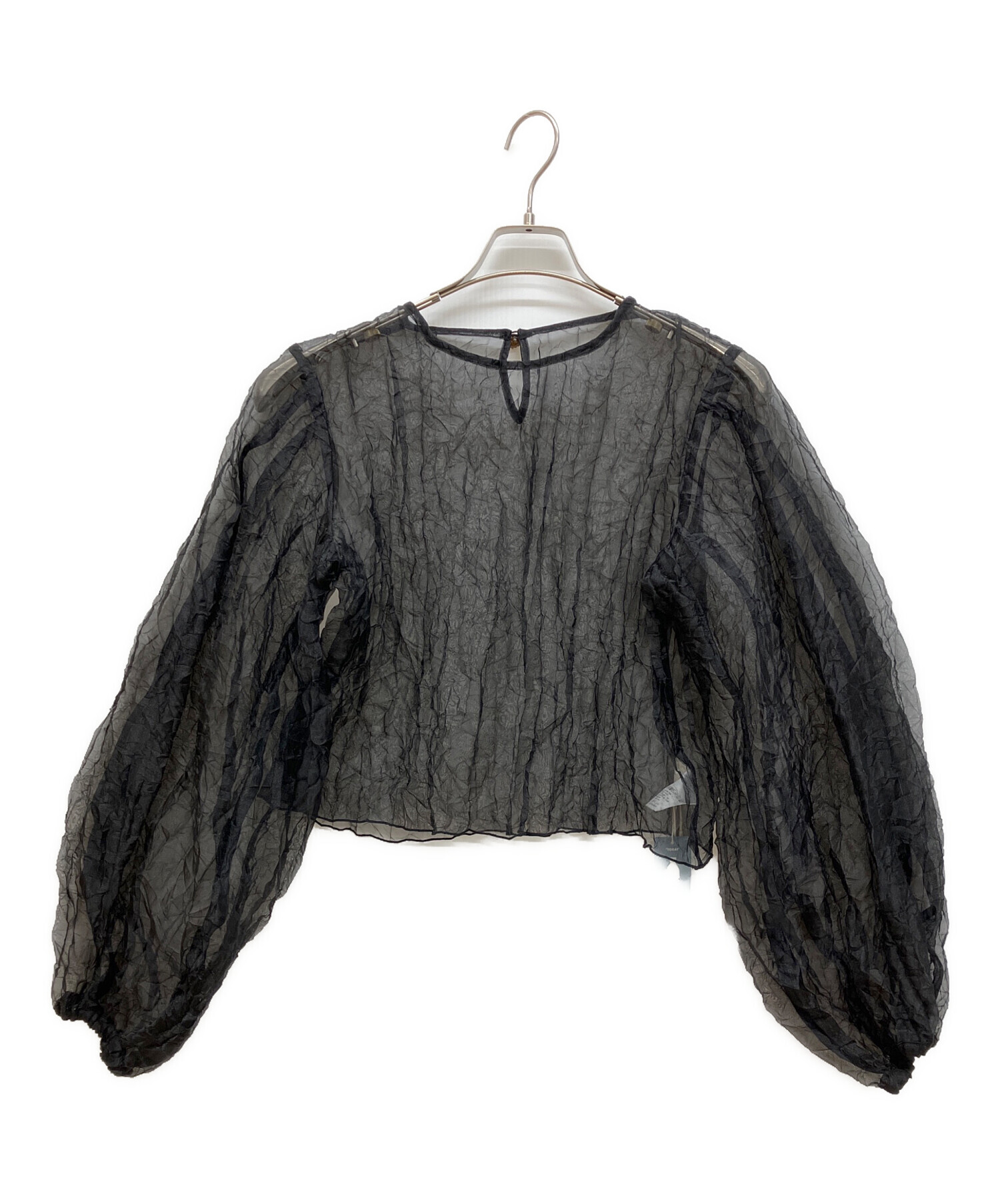 ラインウァンド leinwande marino sleeve black 中古・古着通販】LEINWANDE (ラインヴァンド) Recycle Organdy Pleats