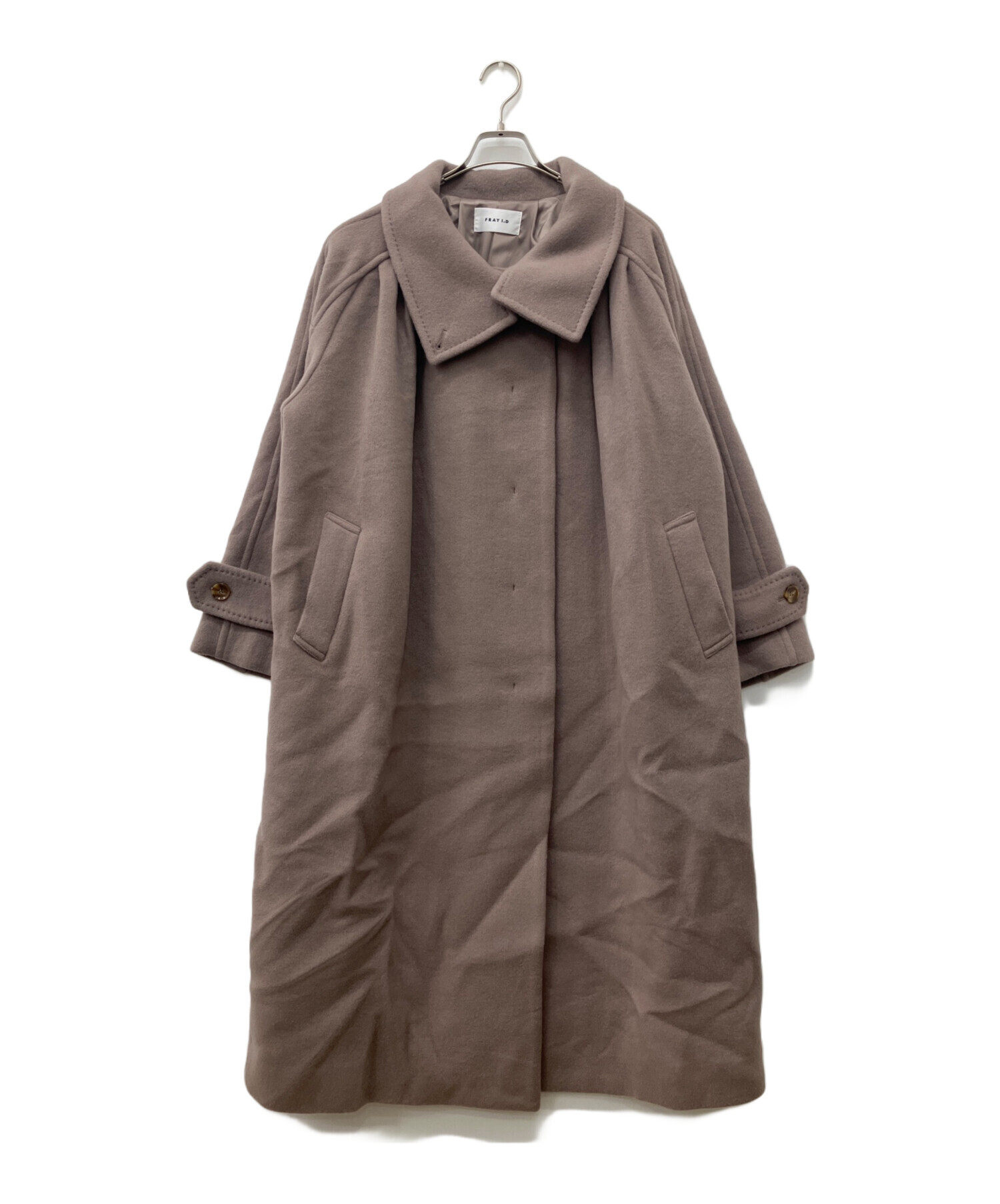 中古・古着通販】FRAY ID (フレイ アイディー) タックバルマカンコート