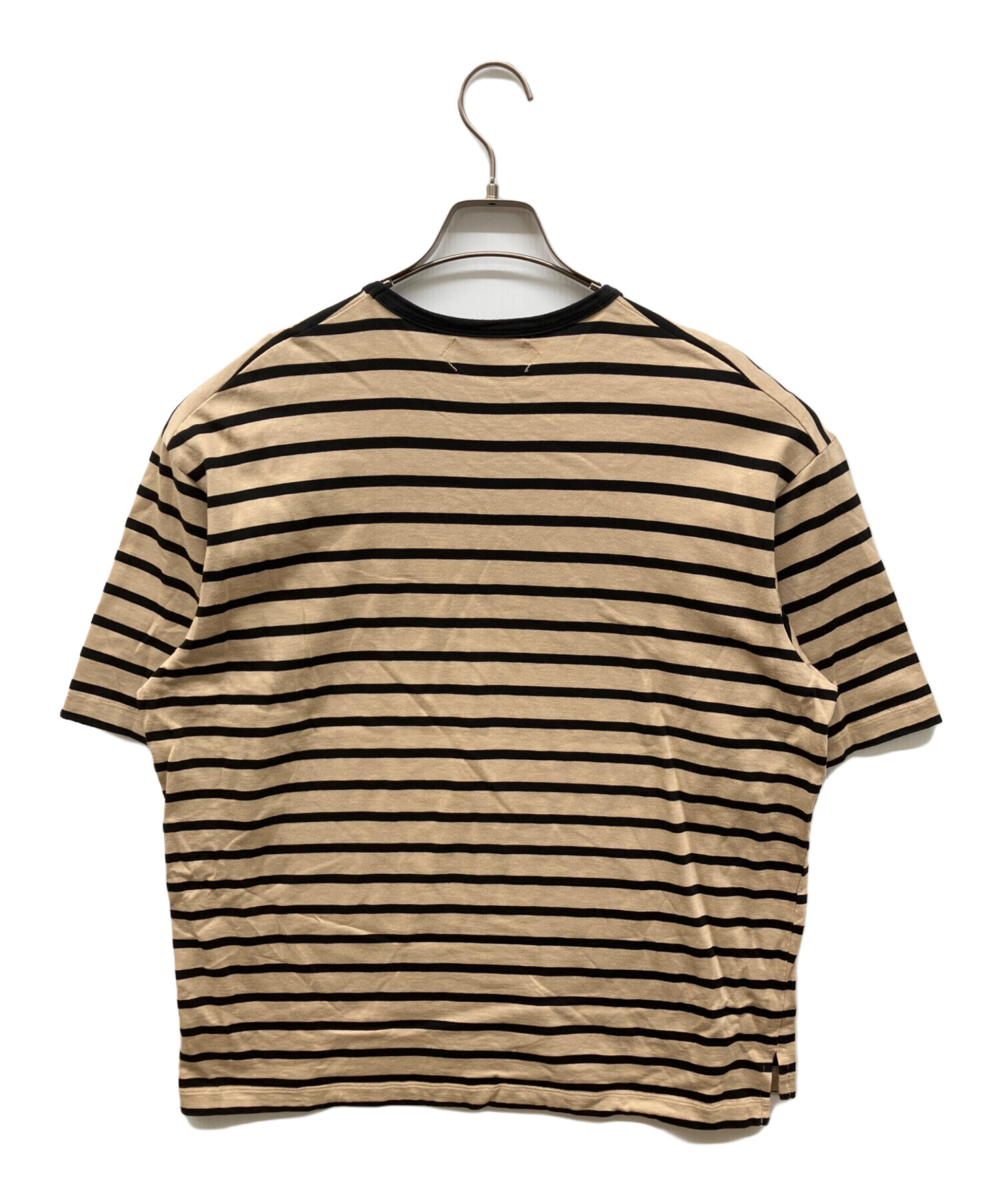 中古・古着通販】AUBERGE (オーベルジュ) ボーダーTシャツ ブラウン
