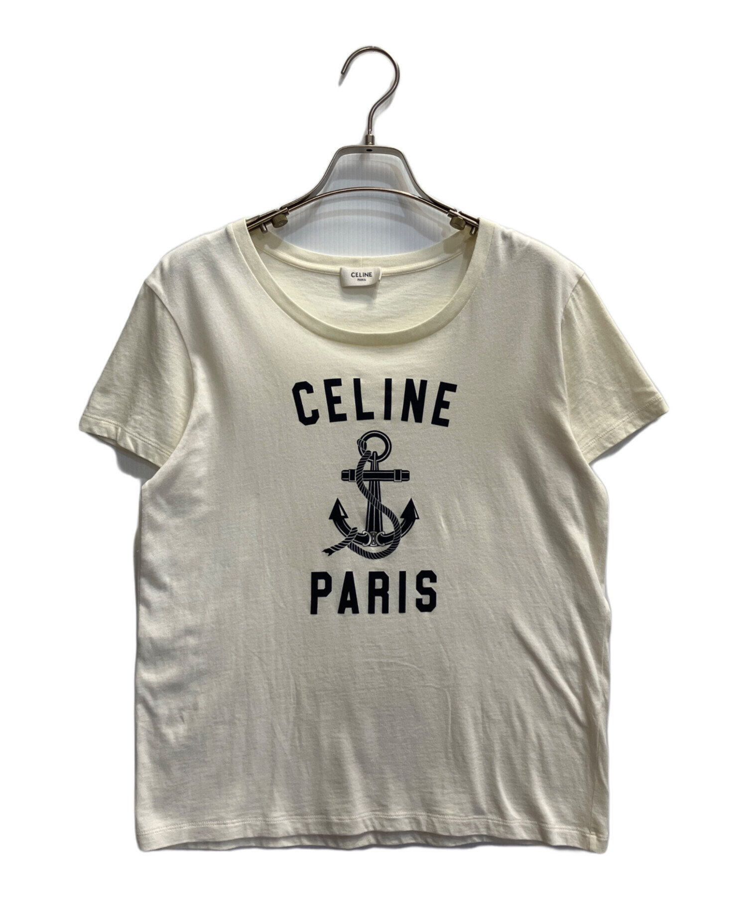 CELINE セリーヌ ヴィンテージ 半袖シャツ サイズ42 ハーフボタン プルオーバー ブランド古着【中古】20260326/RA8390 CELINE セリーヌ ヴィンテージ 半袖シャツ サイズ42 ハーフボタン プル