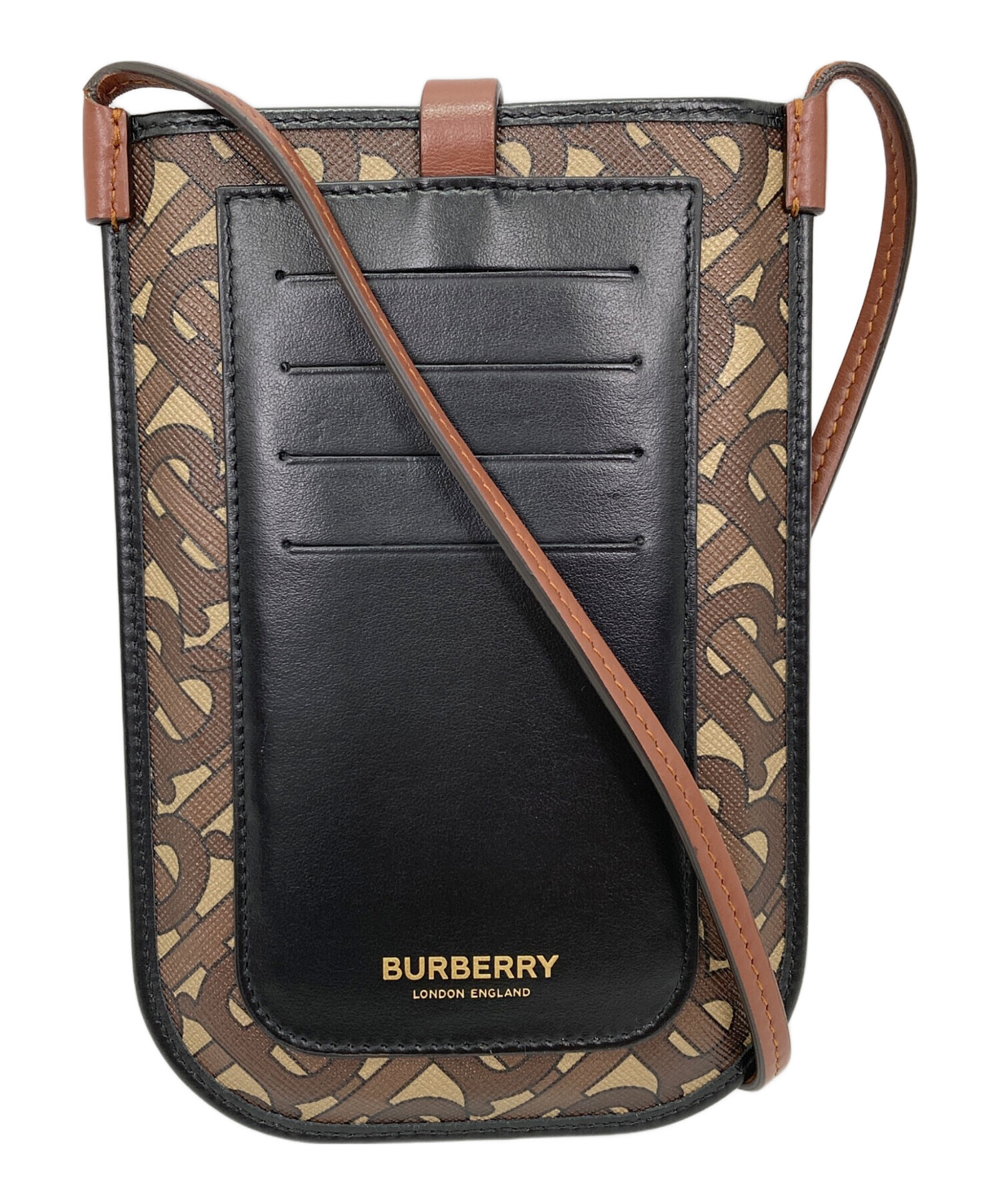 BURBERRY スマホショルダー 中古・古着通販】BURBERRY (バーバリー) スマホショルダー ブラウン