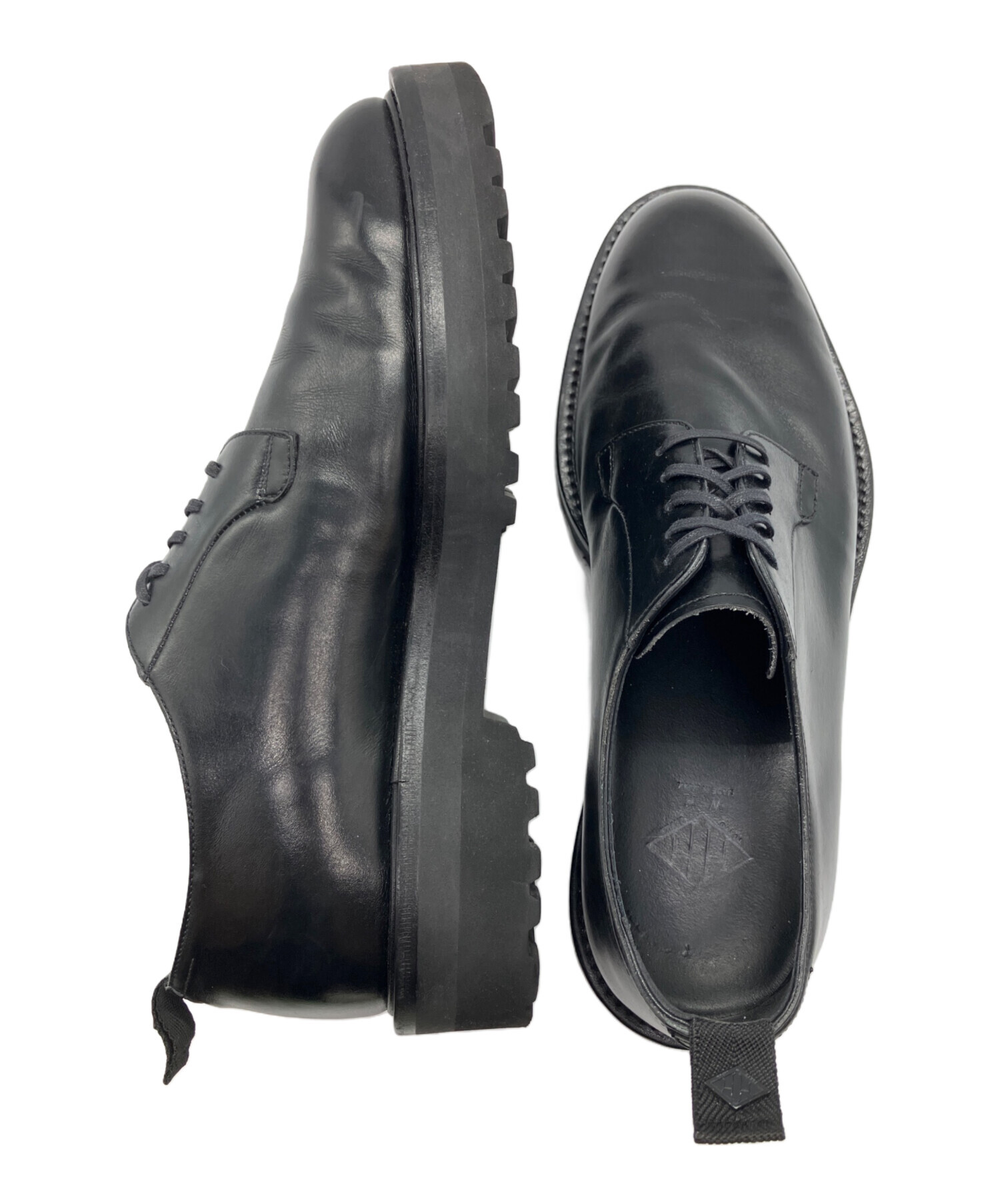 中古・古着通販】W.H (ダブルエイチ) プレーントゥシューズ ブラック