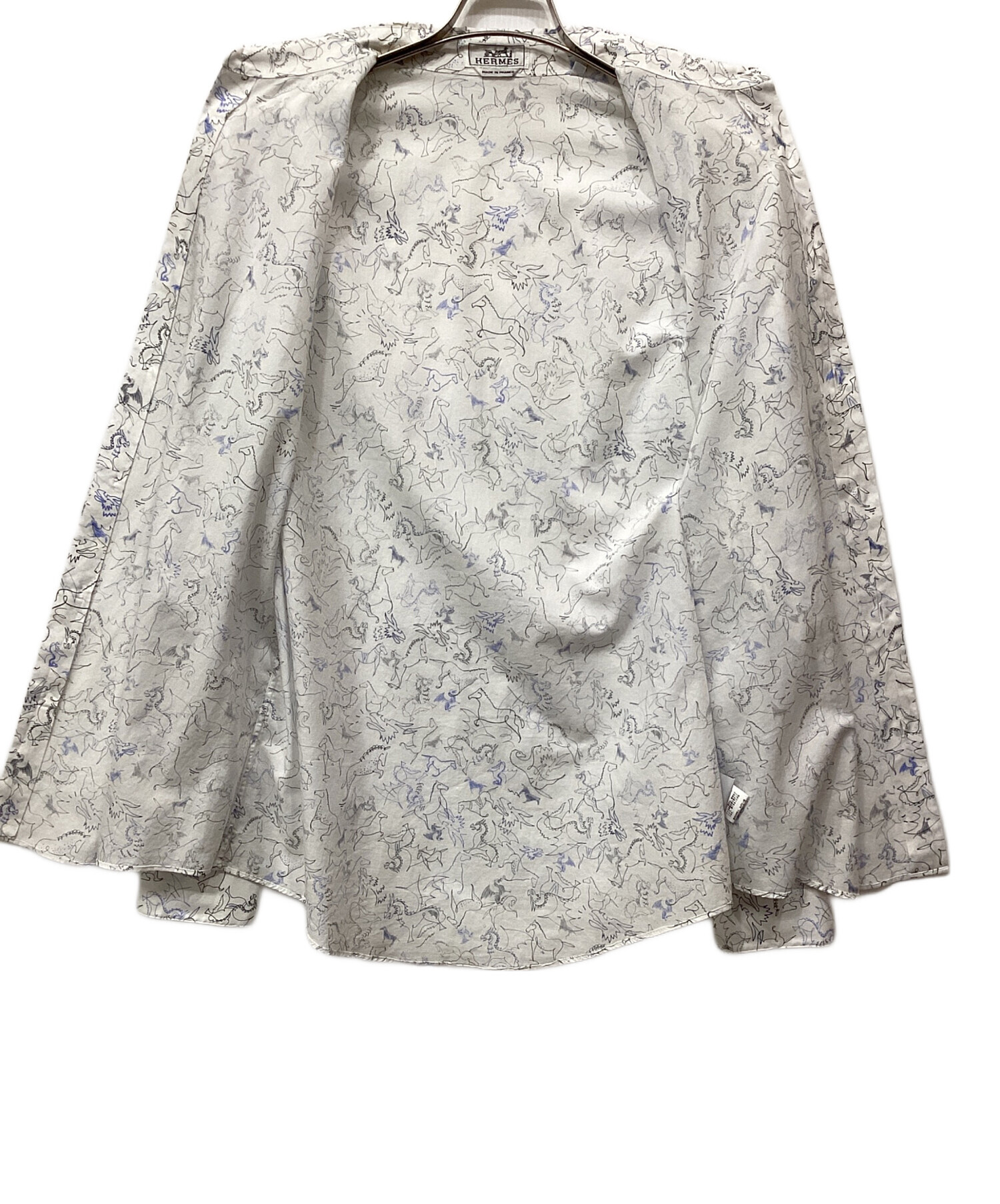 中古・古着通販】HERMES (エルメス) シャツ ホワイト サイズ:43/17