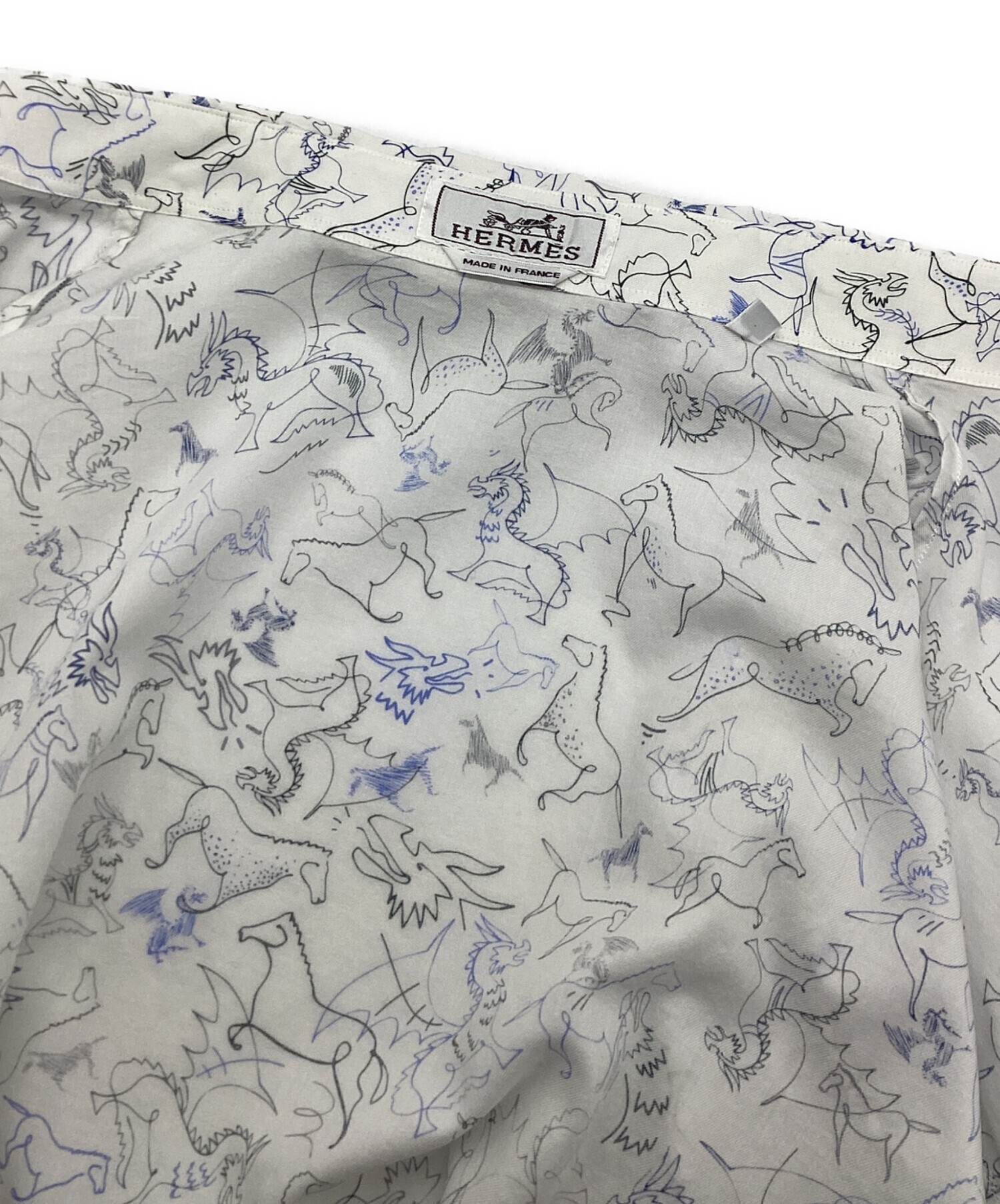 中古・古着通販】HERMES (エルメス) シャツ ホワイト サイズ:43/17