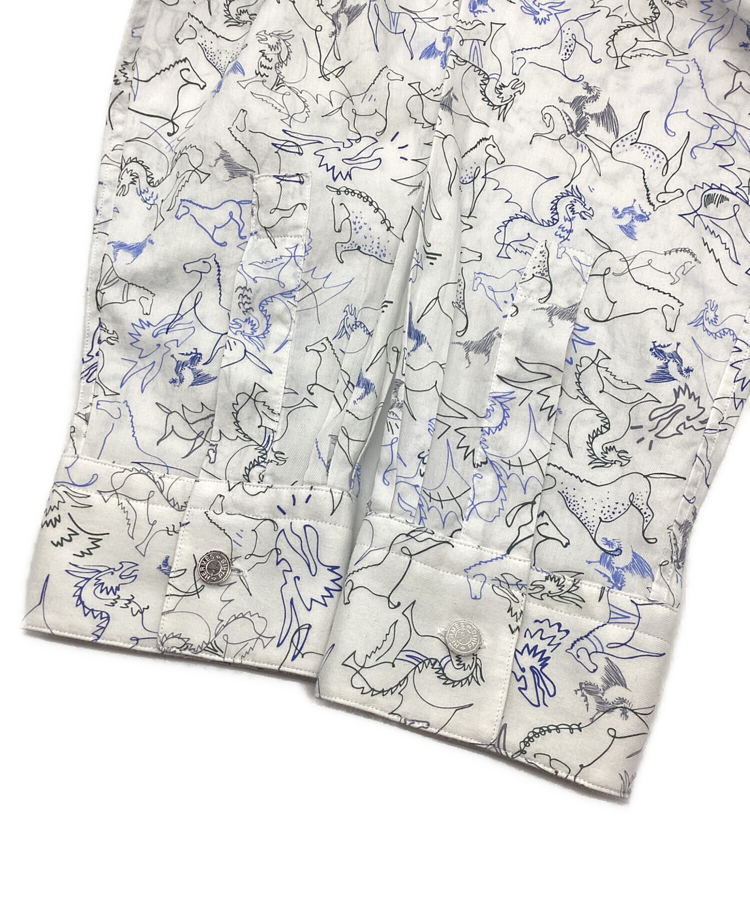 中古・古着通販】HERMES (エルメス) シャツ ホワイト サイズ:43/17