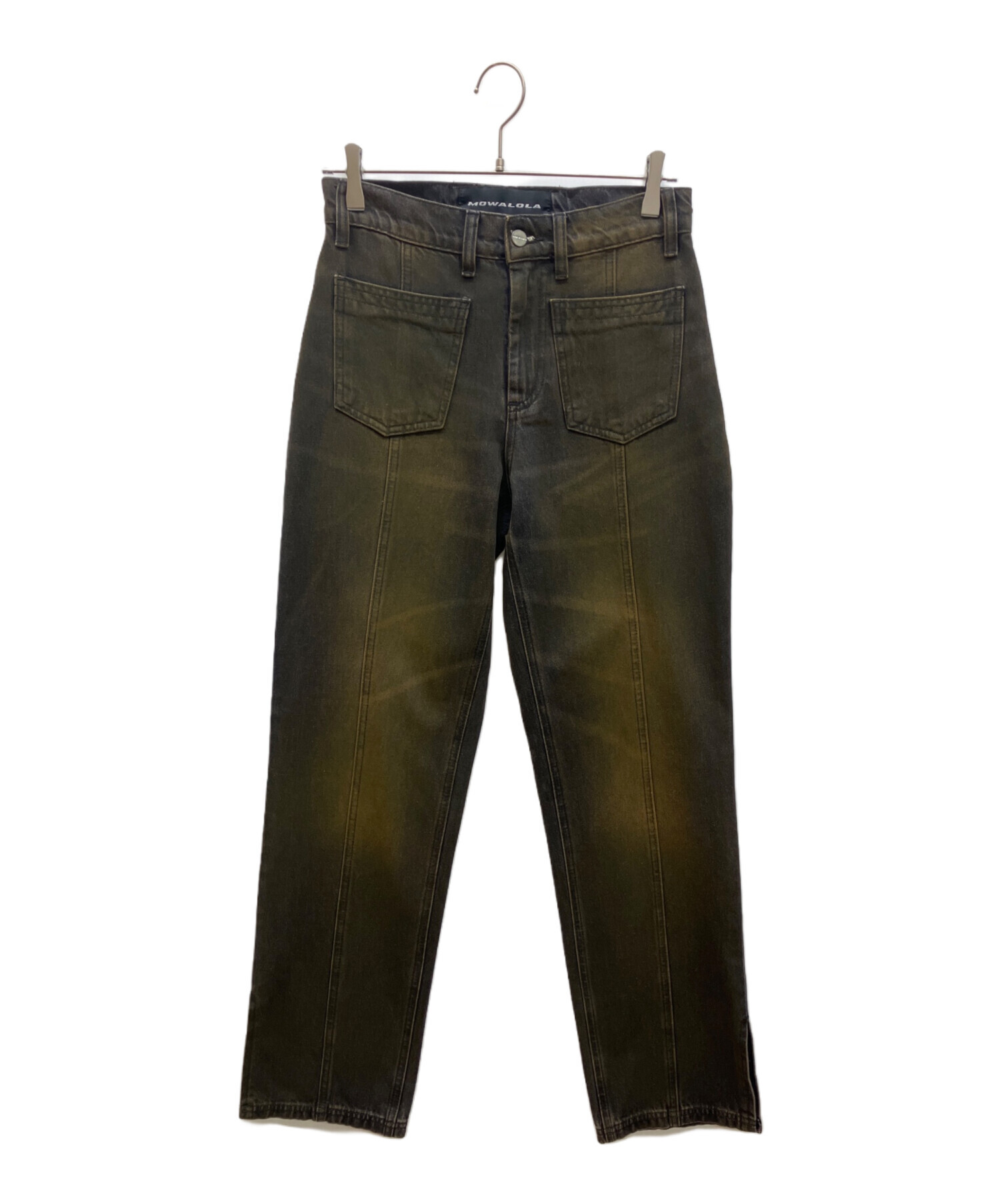中古・古着通販】MOWALOLA (モワローラ) デニムパンツ コーティング