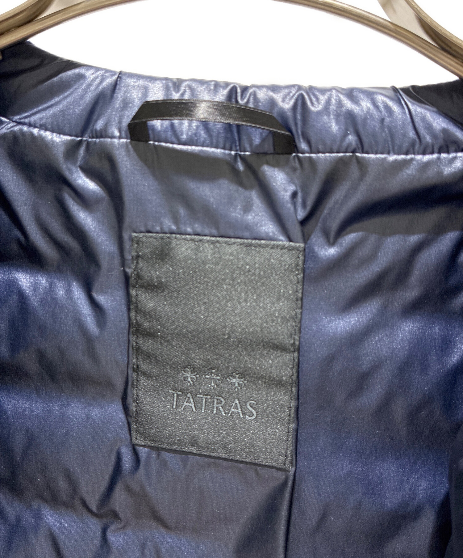 中古・古着通販】TATRAS (タトラス) ノーカラーダウンジャケット 