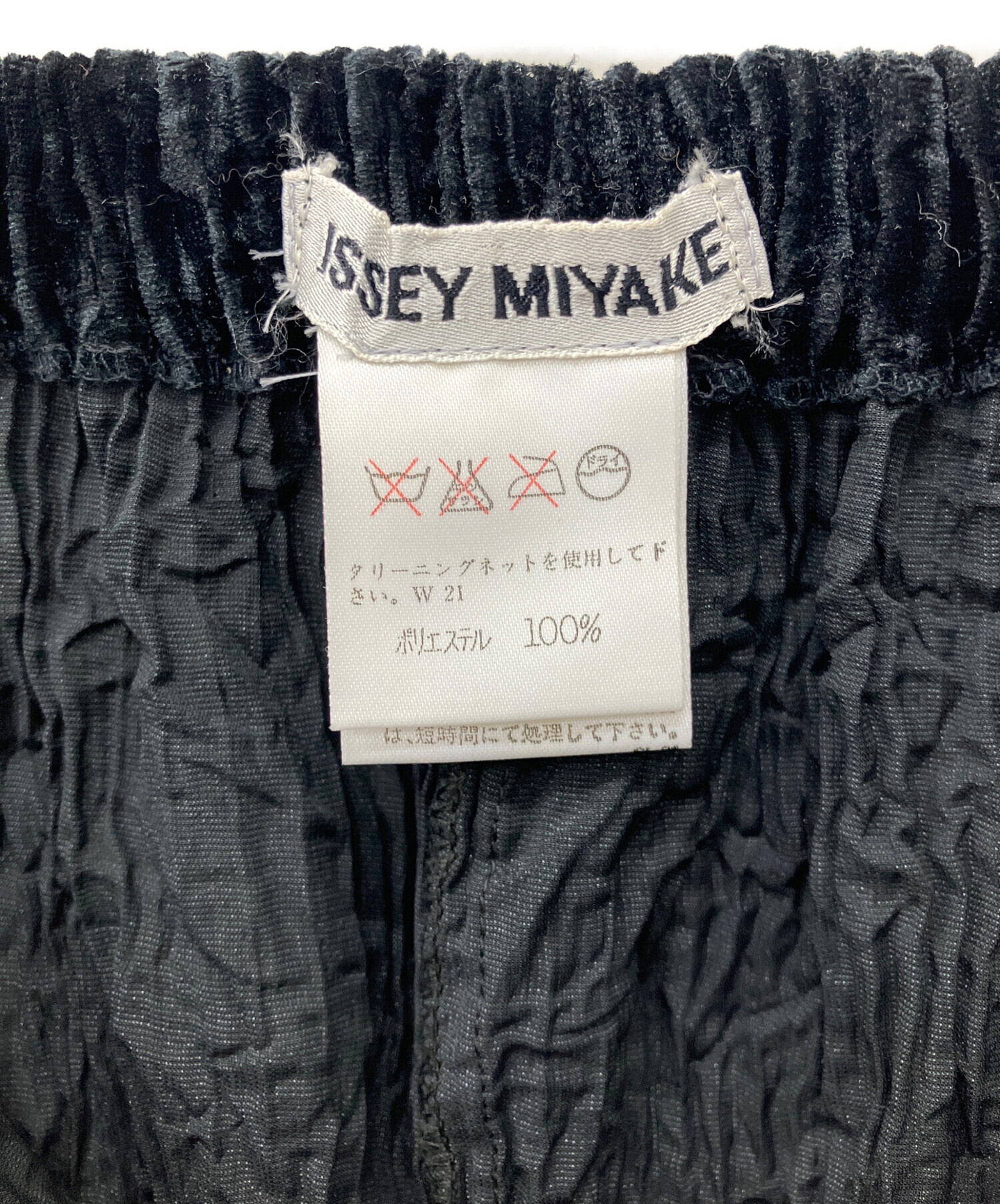 中古・古着通販】ISSEY MIYAKE (イッセイミヤケ) ベロアプリーツ