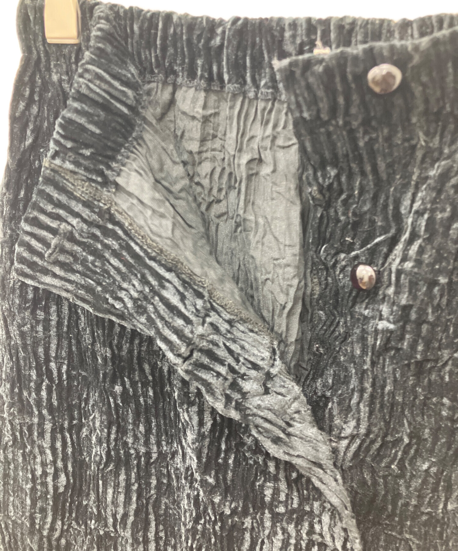 1997年 イッセイミヤケ　ベロアプリーツ　ロングスカート　プリーツプリーズ 中古・古着通販】ISSEY MIYAKE (イッセイミヤケ) ベロアプリーツ