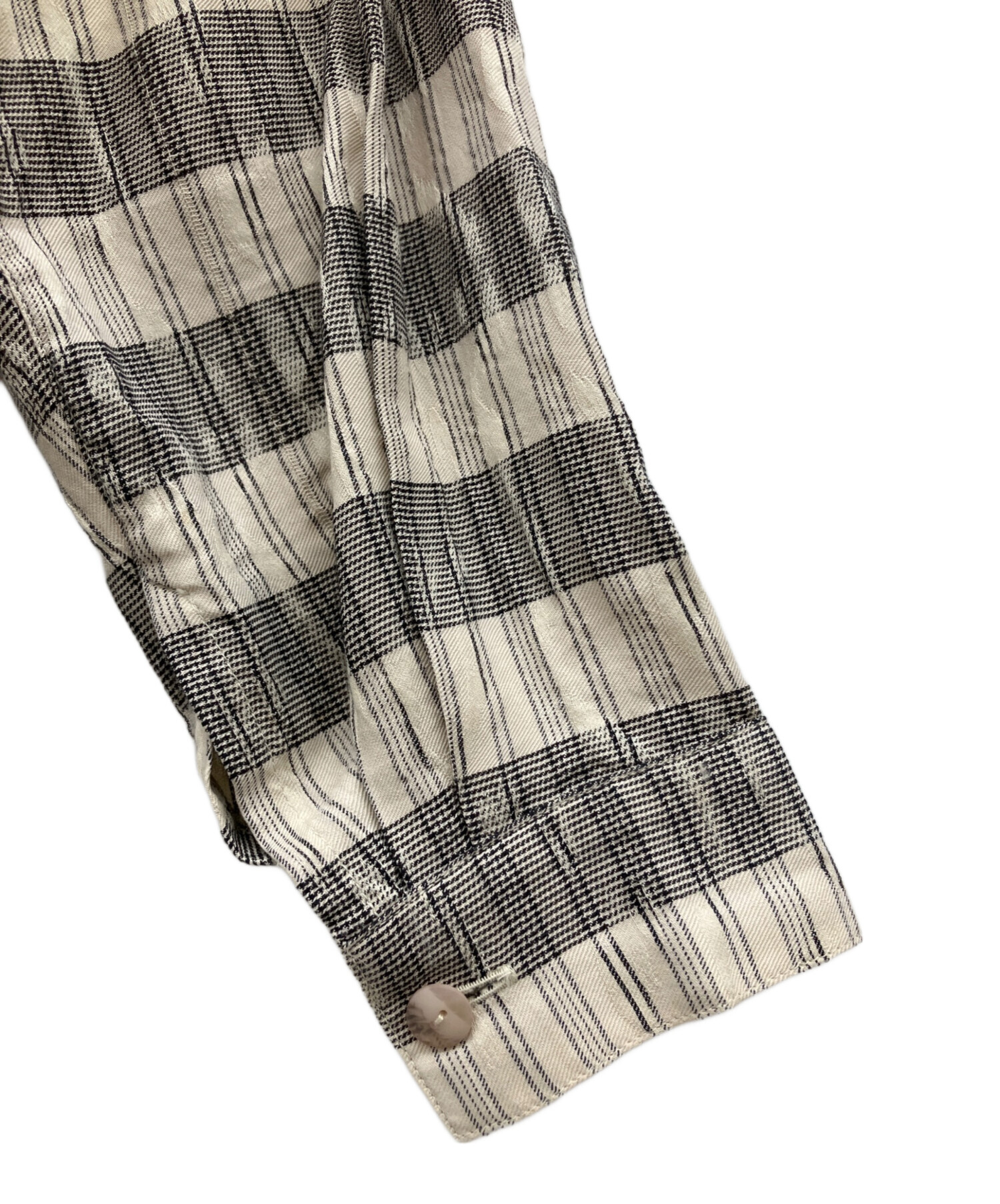 ISSEY MIYAKE イッセイミヤケ 長袖ブラウス　リバーシブル　ブラウン ISSEY MIYAKE イッセイミヤケ 長袖ブラウス リバーシブル ブラウン