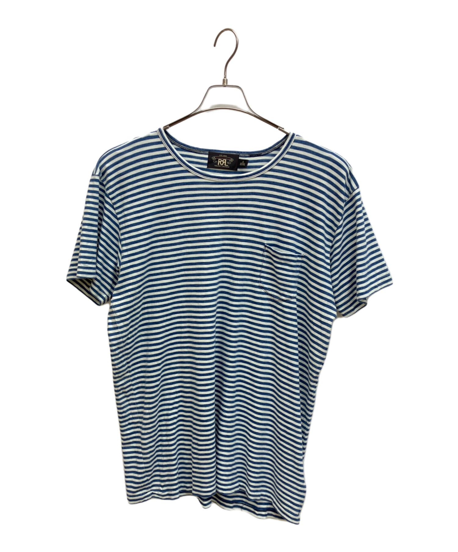 中古・古着通販】RRL (ダブルアールエル) ボーダーTシャツ ホワイト