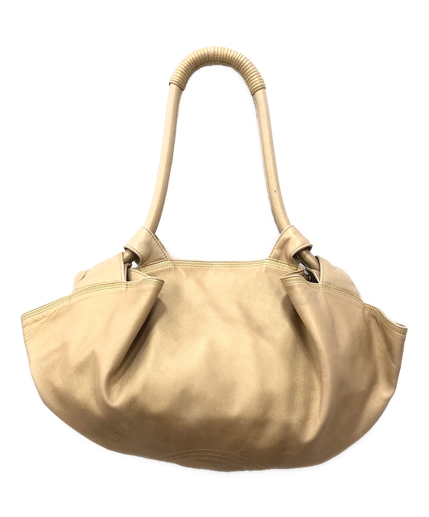 中古・古着通販】LOEWE (ロエベ) アナグラムハンドバッグ シャンパン 