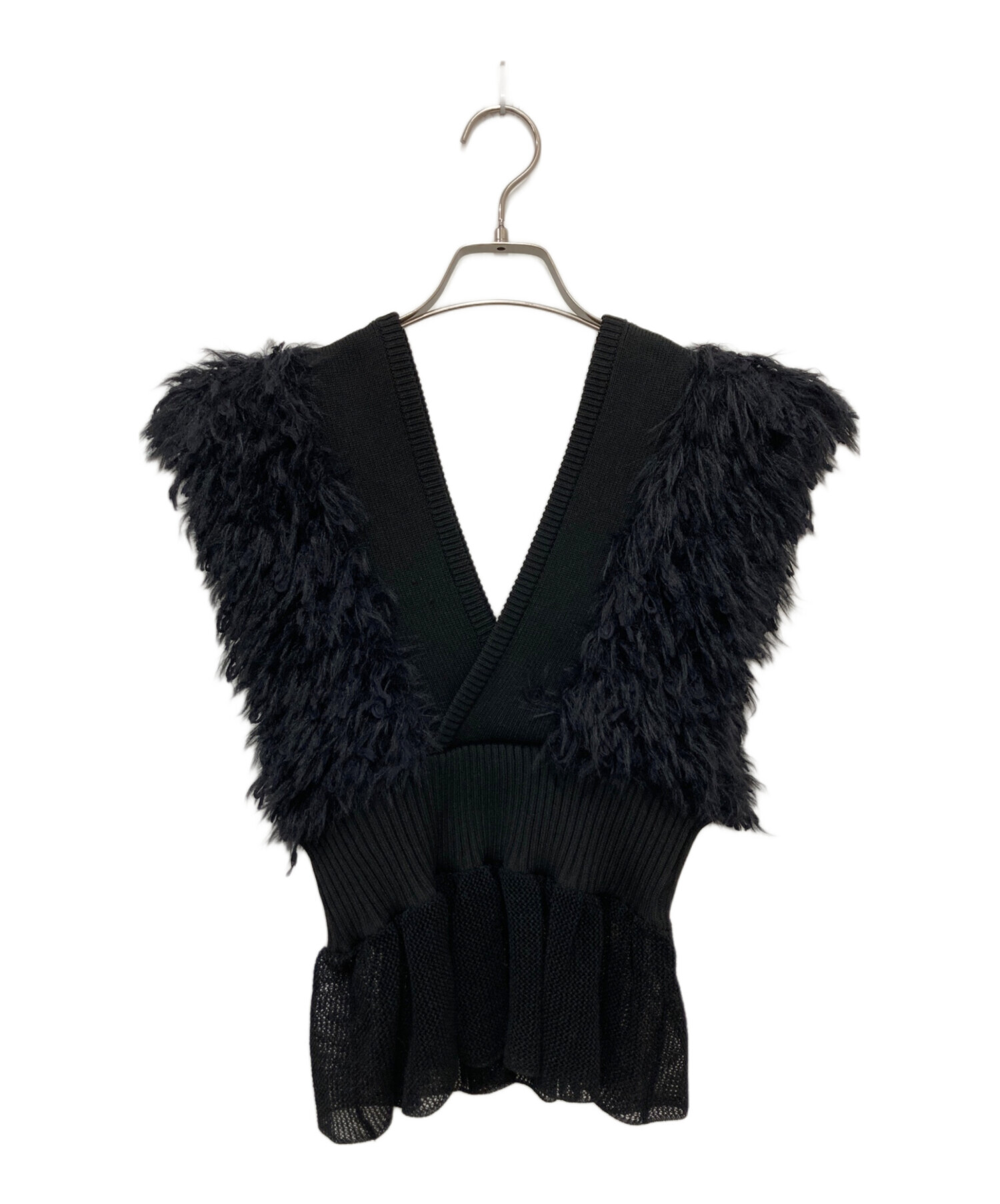 中古・古着通販】LEINWANDE (ラインヴァンド) ドッキングニットベスト