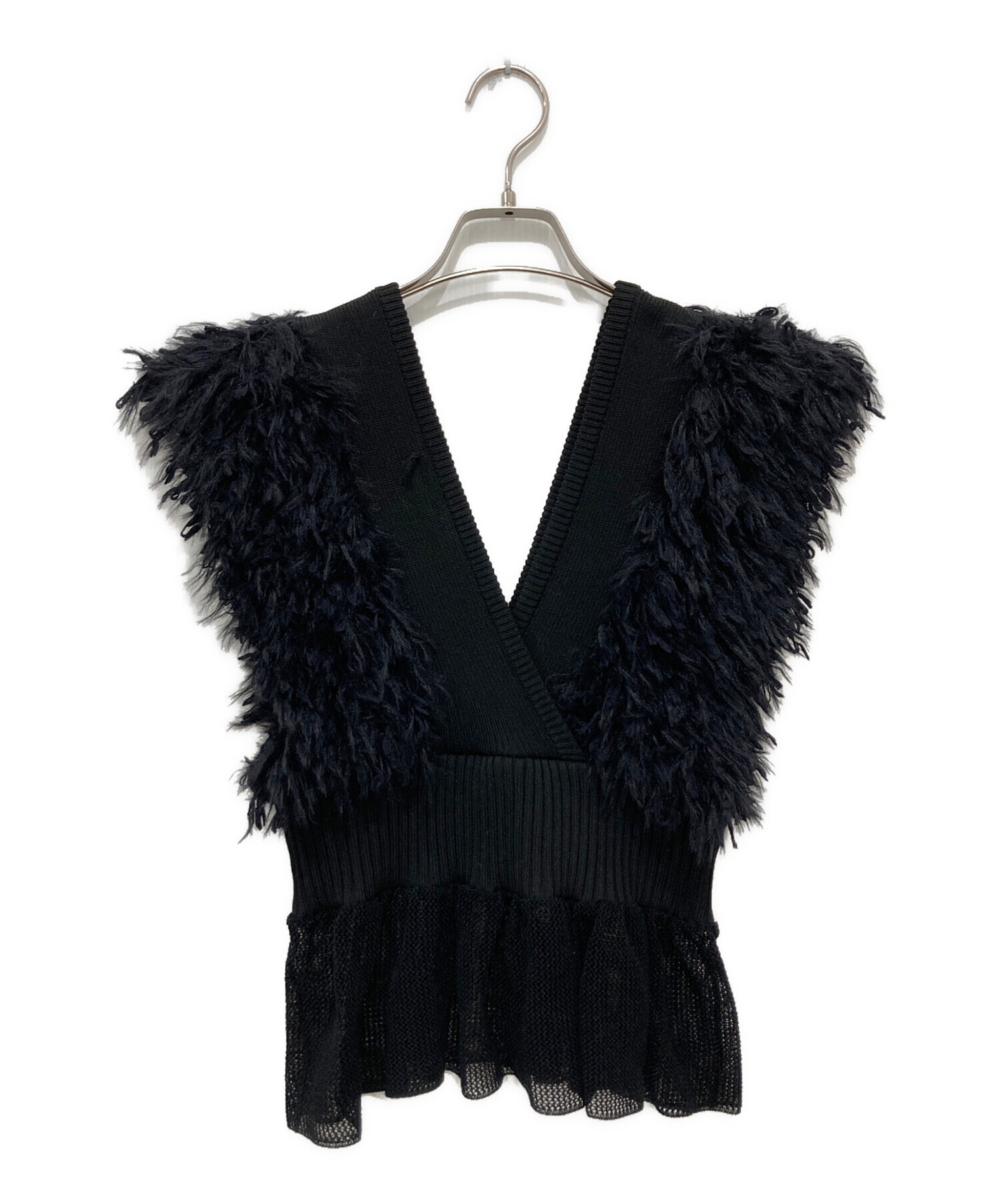 中古・古着通販】LEINWANDE (ラインヴァンド) ドッキングニットベスト