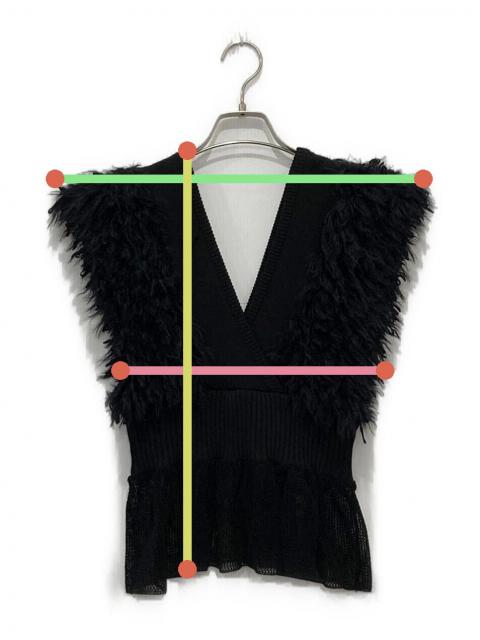 中古・古着通販】LEINWANDE (ラインヴァンド) ドッキングニットベスト