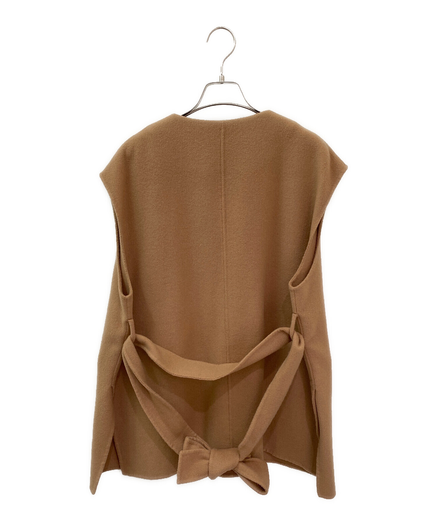 中古・古着通販】CLANE (クラネ) FRONT ZIP REVER GILET キャメル