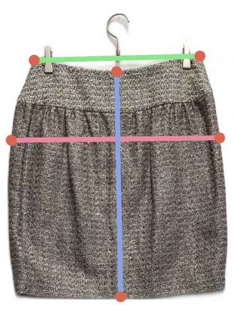 中古・古着通販】CHANEL (シャネル) ツイードスカート マルチカラー
