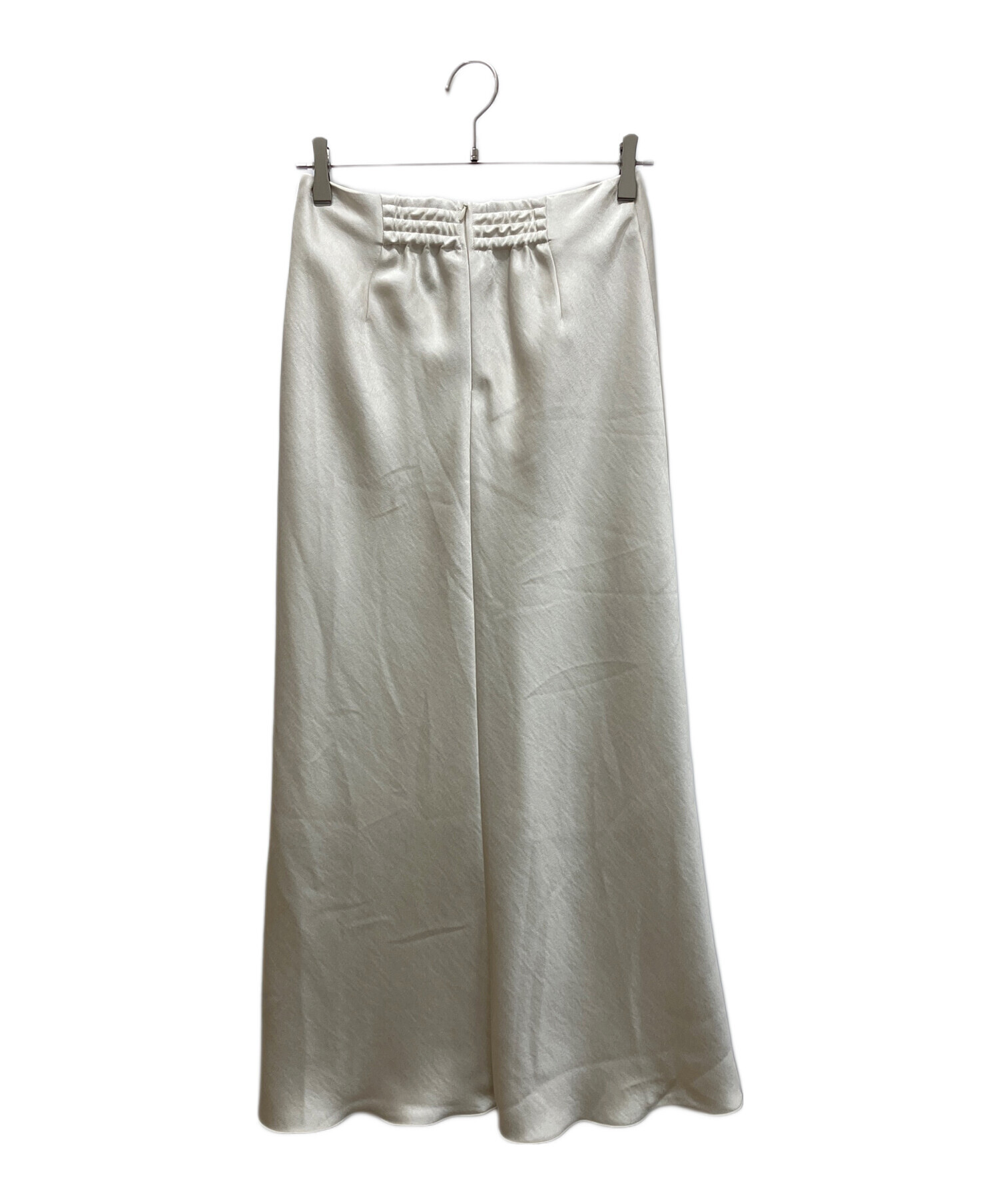 中古・古着通販】IENA (イエナ) ダブルサテンスカート ホワイト サイズ