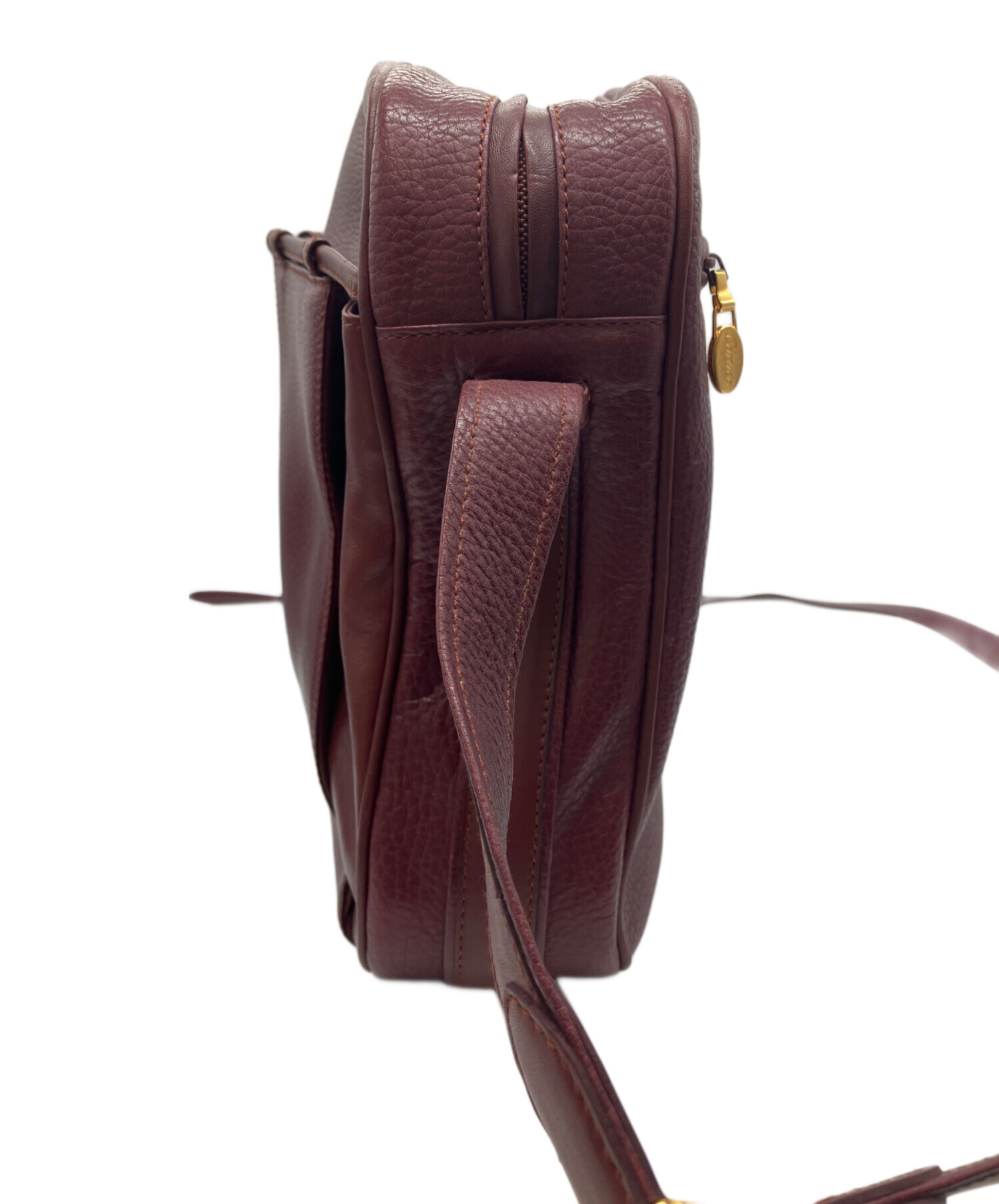 状態良　Cartier カルティエ ショルダーバッグ セミショルダー 中古・古着通販】Cartier (カルティエ) ショルダーバッグ ボルドー