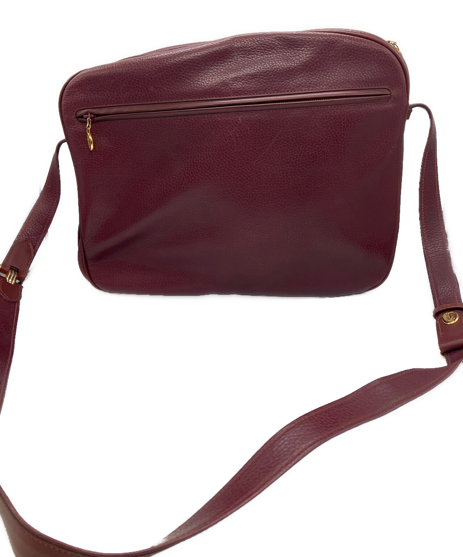 カルティエ　Cartier ショルダーバッグ　ボルドー 中古・古着通販】Cartier (カルティエ) ショルダーバッグ ボルドー