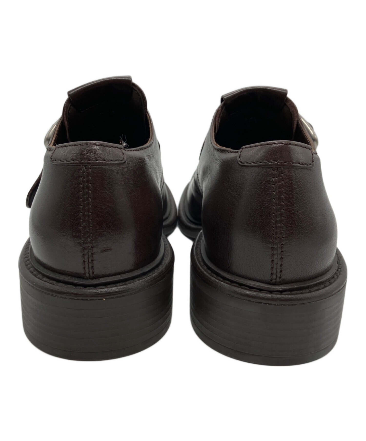 中古・古着通販】MIU MIU (ミュウミュウ) バックル付レザーシューズ