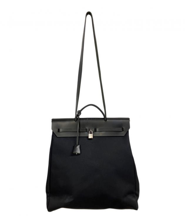 中古・古着通販】HERMES (エルメス) エールバッグGM アドPM ブラック