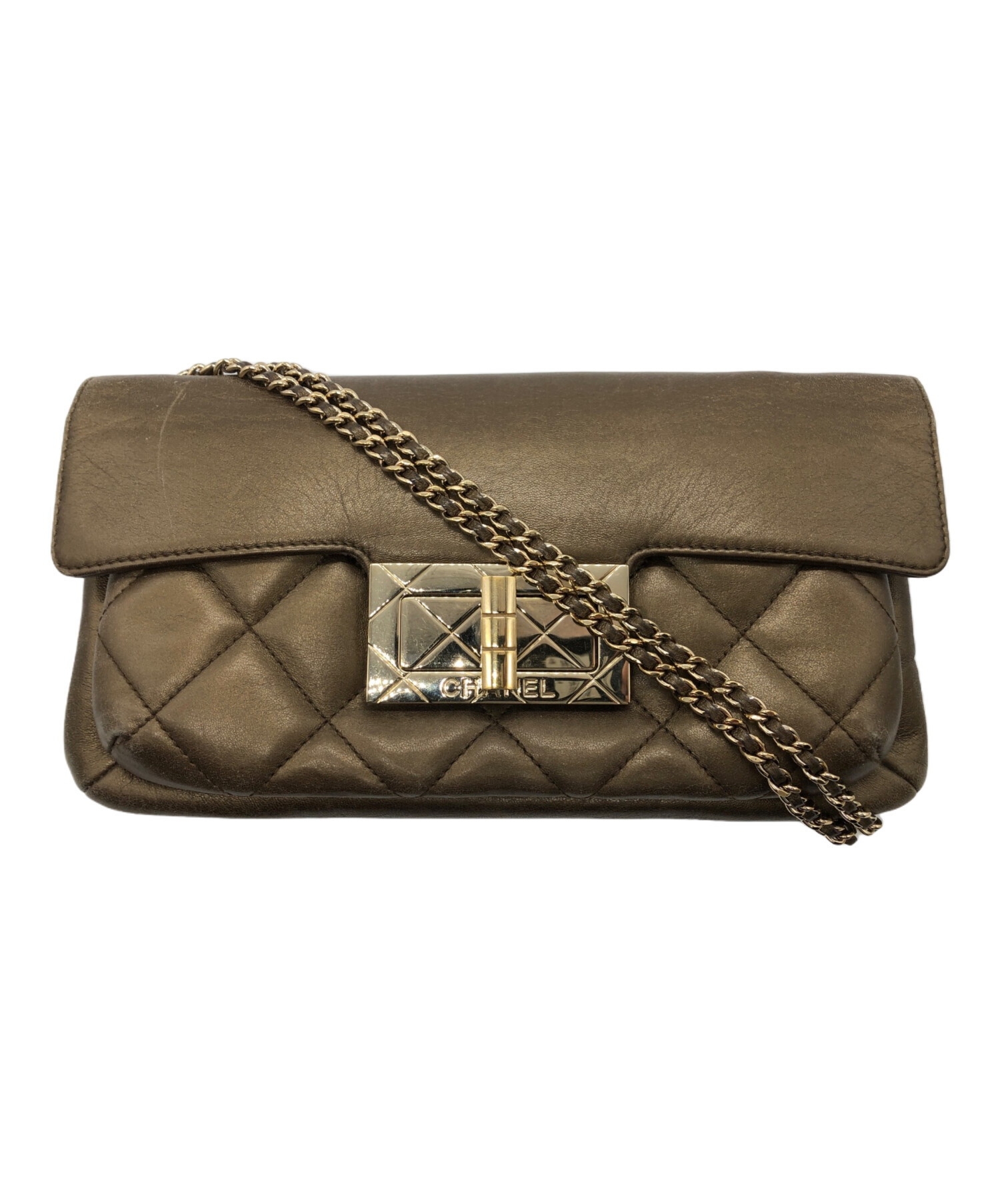 中古・古着通販】CHANEL (シャネル) 2.55 チェーンショルダーバッグ 
