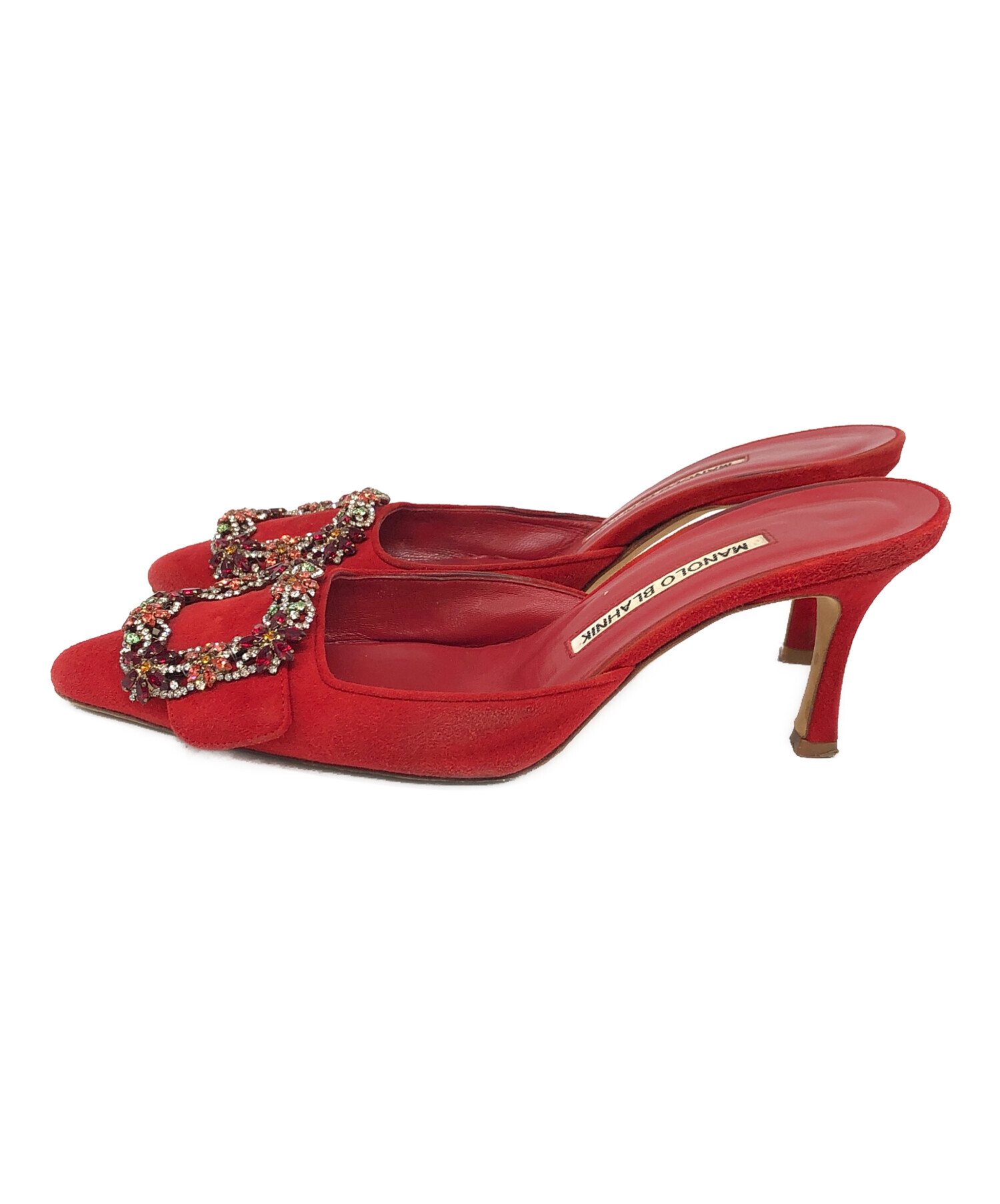 MANOLO BLAHNIK マロノブラニク レッド ハイヒール 23.5 美品 マノロ