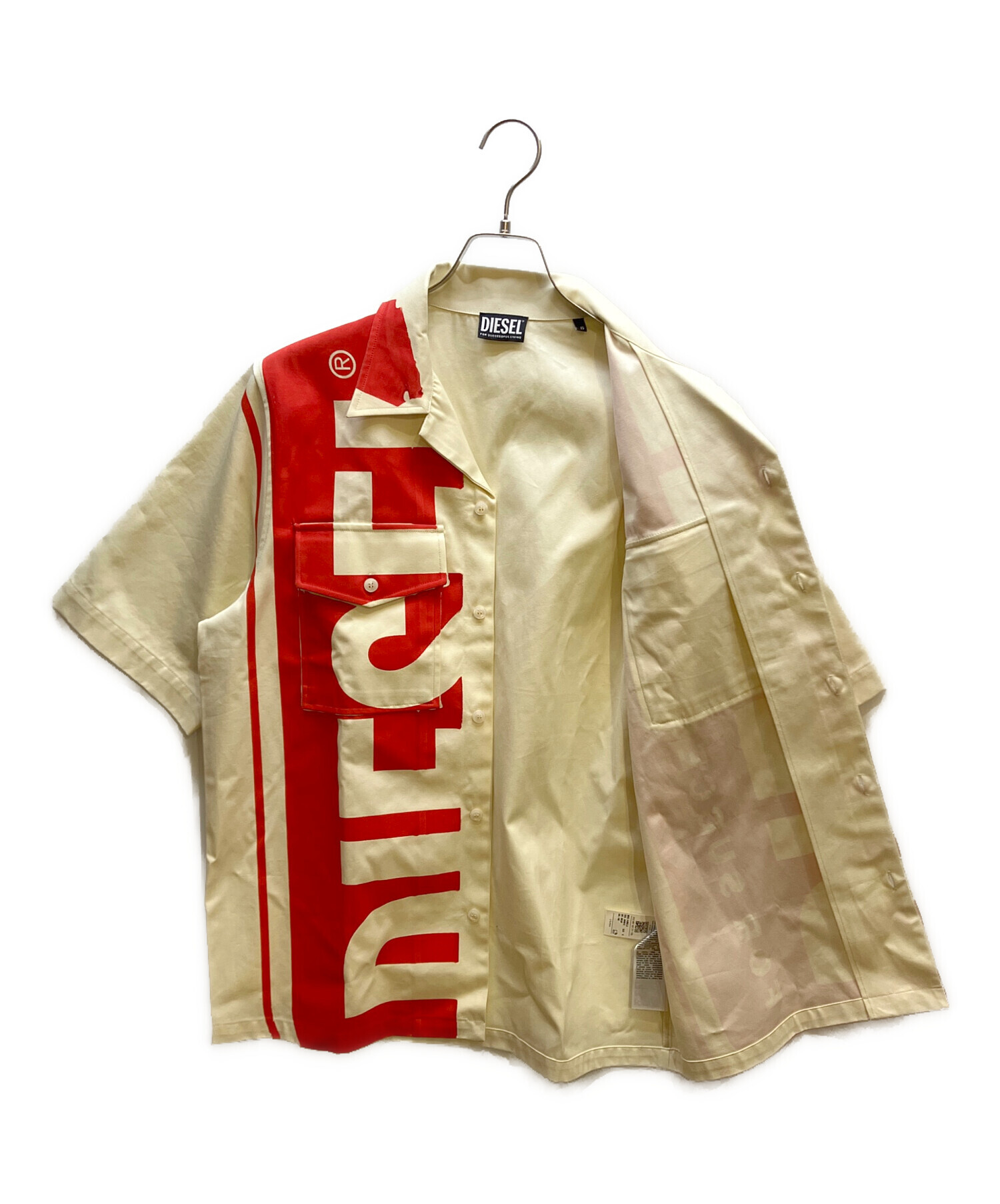 中古・古着通販】DIESEL (ディーゼル) 半袖シャツ レッド サイズ:S