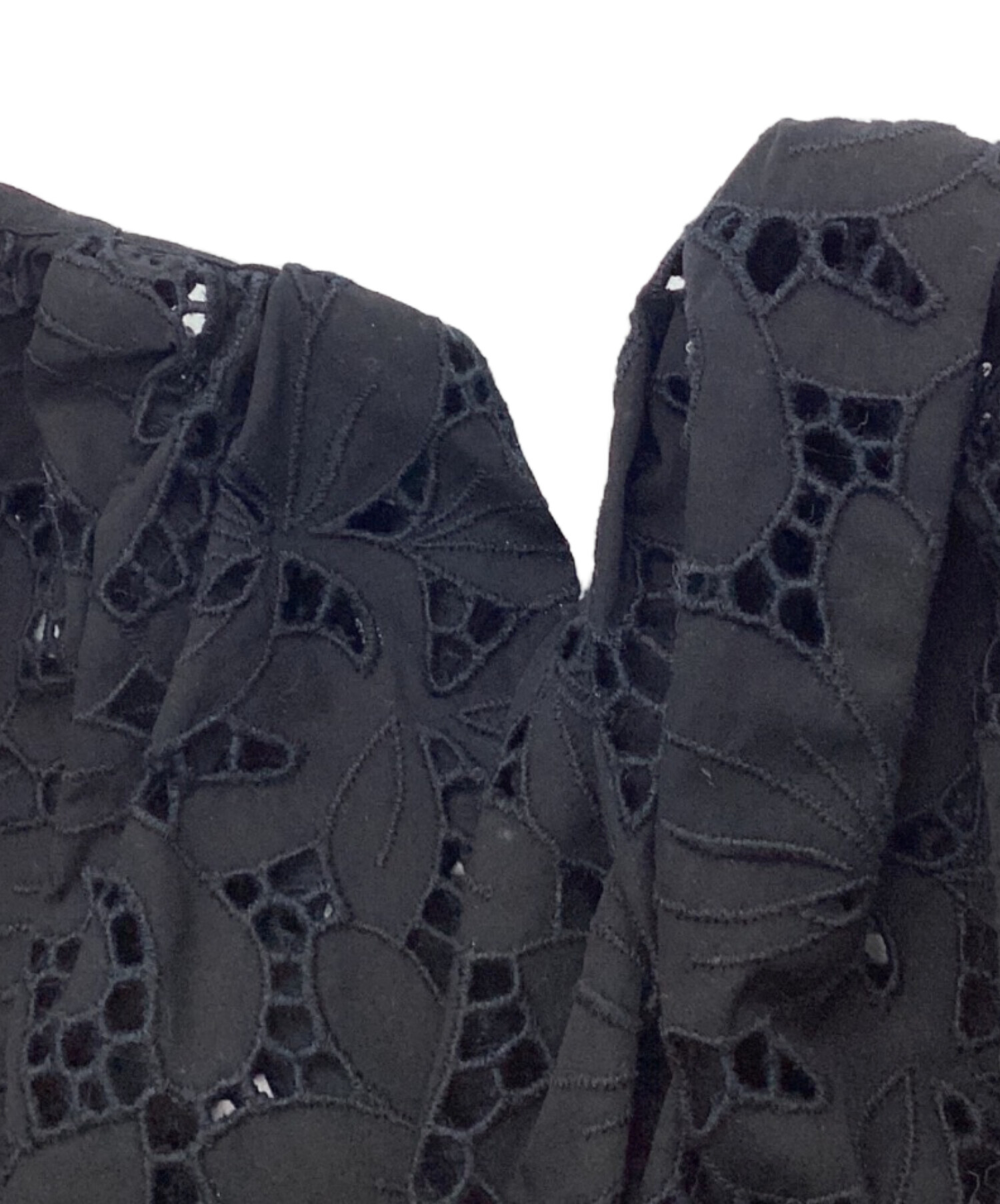 中古・古着通販】ticca (ティッカ) フラワーレースジャケット ブラック