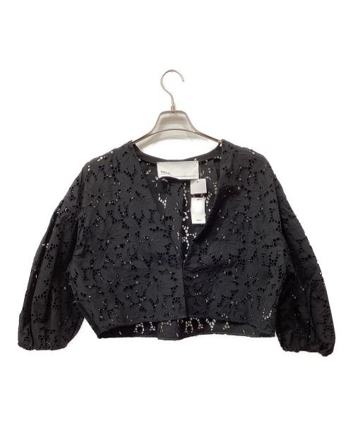 ☆新品タグ付き☆ 24SS TICCA フラワー レース ジャケット 人気 中古・古着通販】ticca (ティッカ) フラワーレースジャケット ブラック