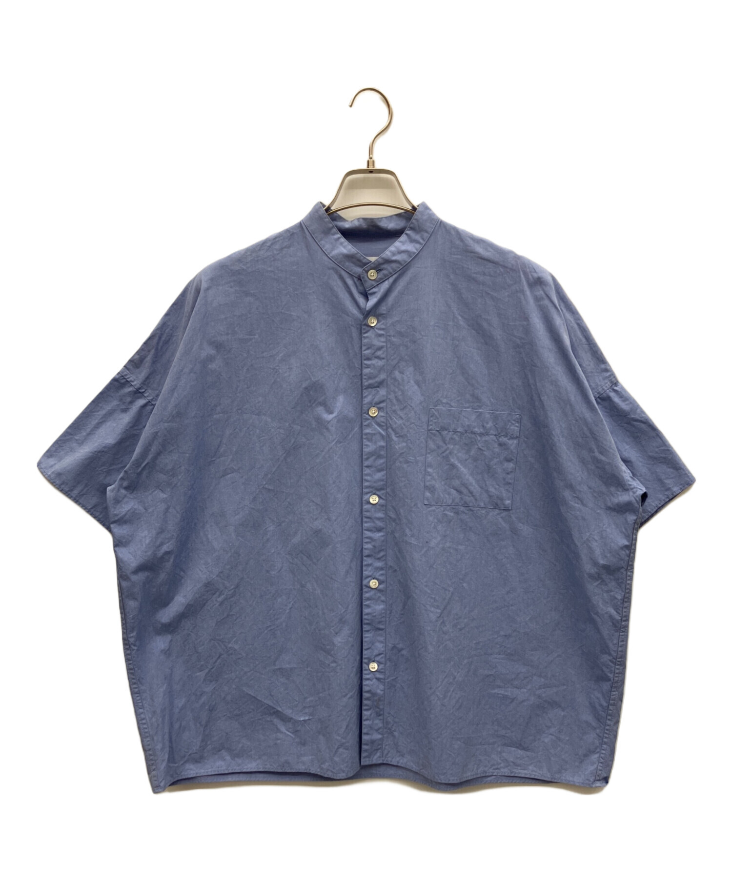 中古・古着通販】MARKA (マーカ) WIDE FIT BAND COLLAR SHIRT スカイ 