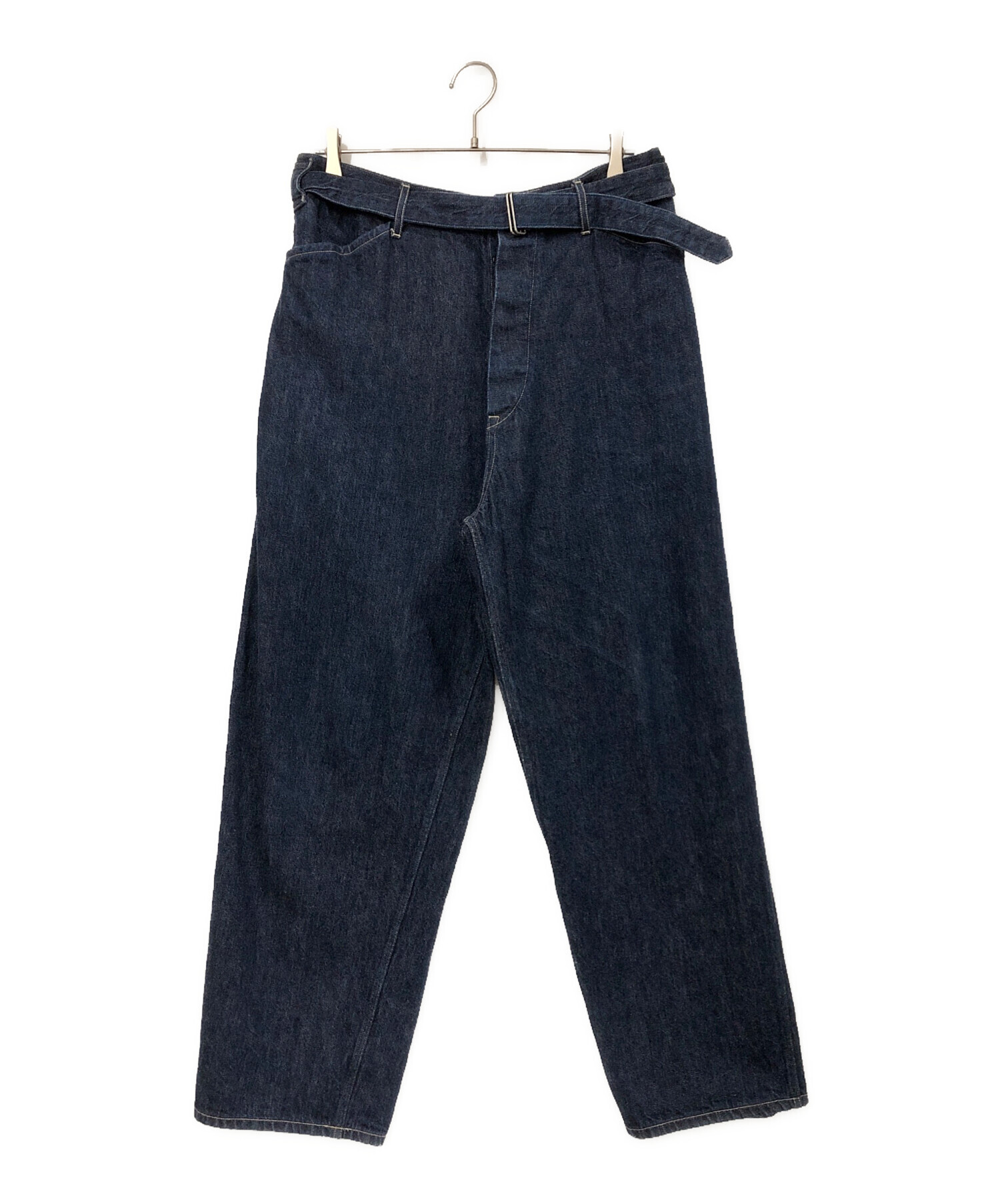 comoli コモリ 19SS サイズ3 ベルテッドデニム COMOLI (コモリ) デニム ベルテッドパンツ