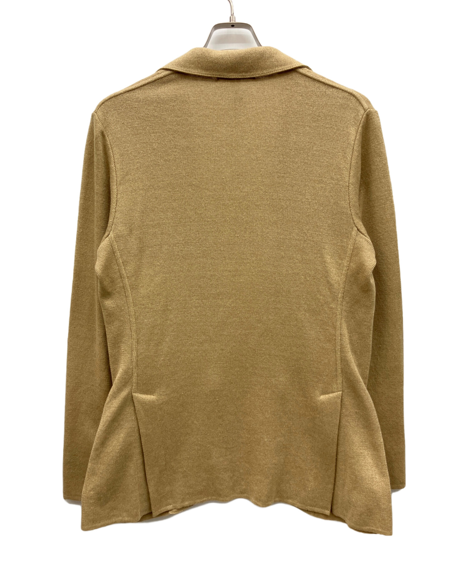 J3056 超美品 ラルディーニ ウールミラノリブソリッドニットジャケット XS J3056 超美品 ラルディーニ ウールミラノリブソリッドニットジャケット