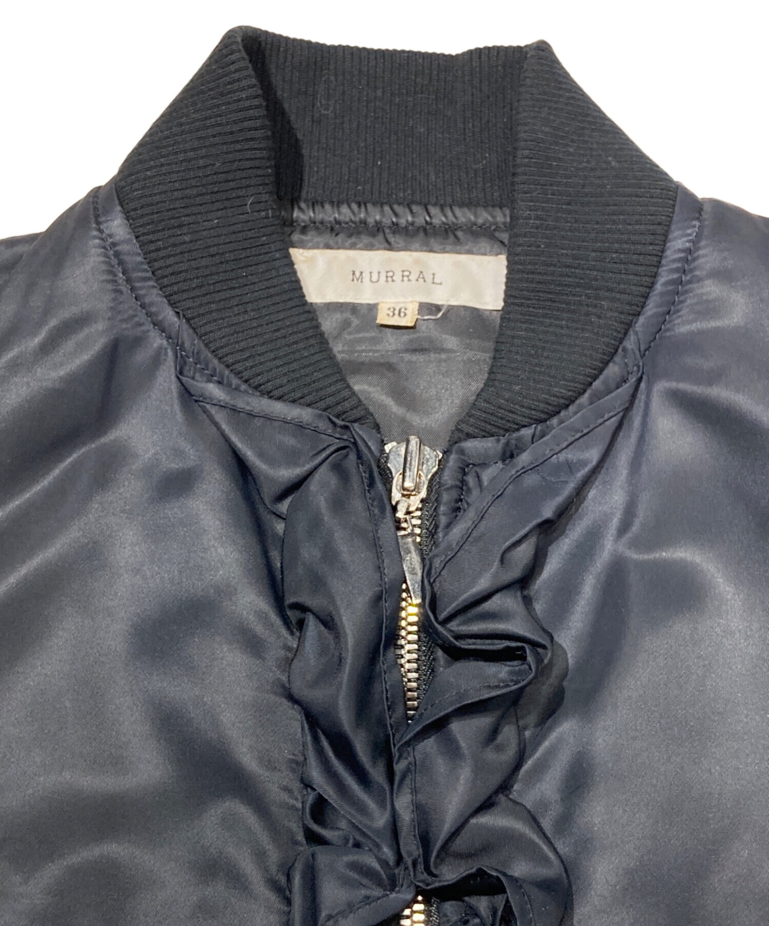 中古・古着通販】MURRAL (ミューラル) フリルMA-1ジャケット