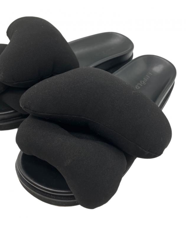 中古・古着通販】ENFOLD (エンフォルド) Seeds Sandals ブラック