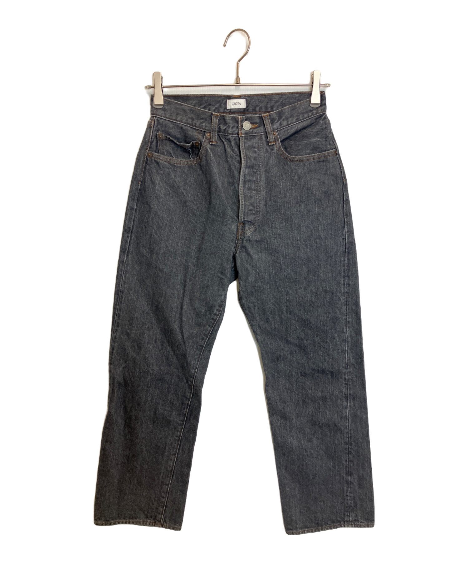 中古・古着通販】CIOTA (シオタ) デニムパンツ ブラック サイズ:26
