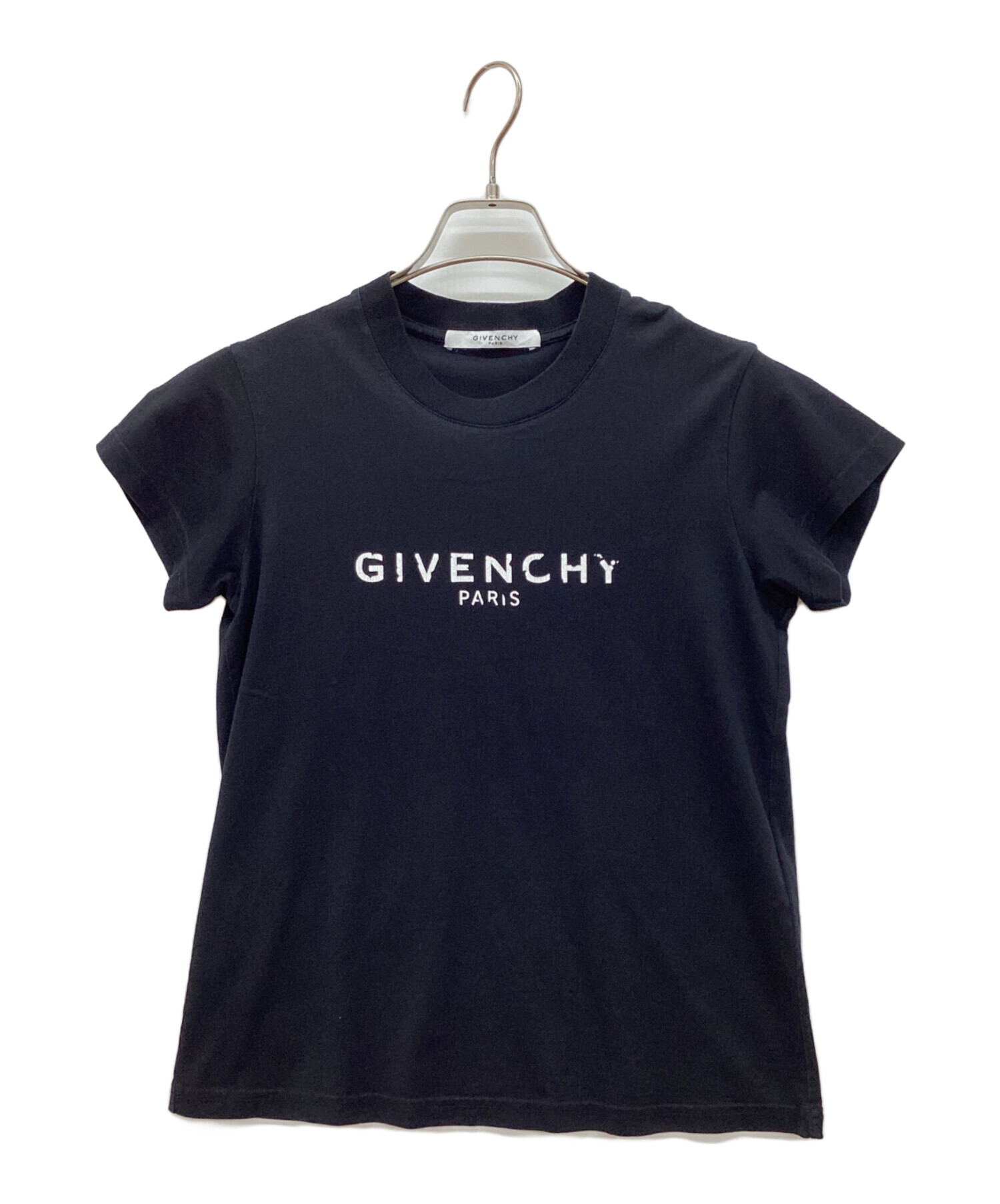中古・古着通販】GIVENCHY (ジバンシィ) ロゴプリントTシャツ ブラック