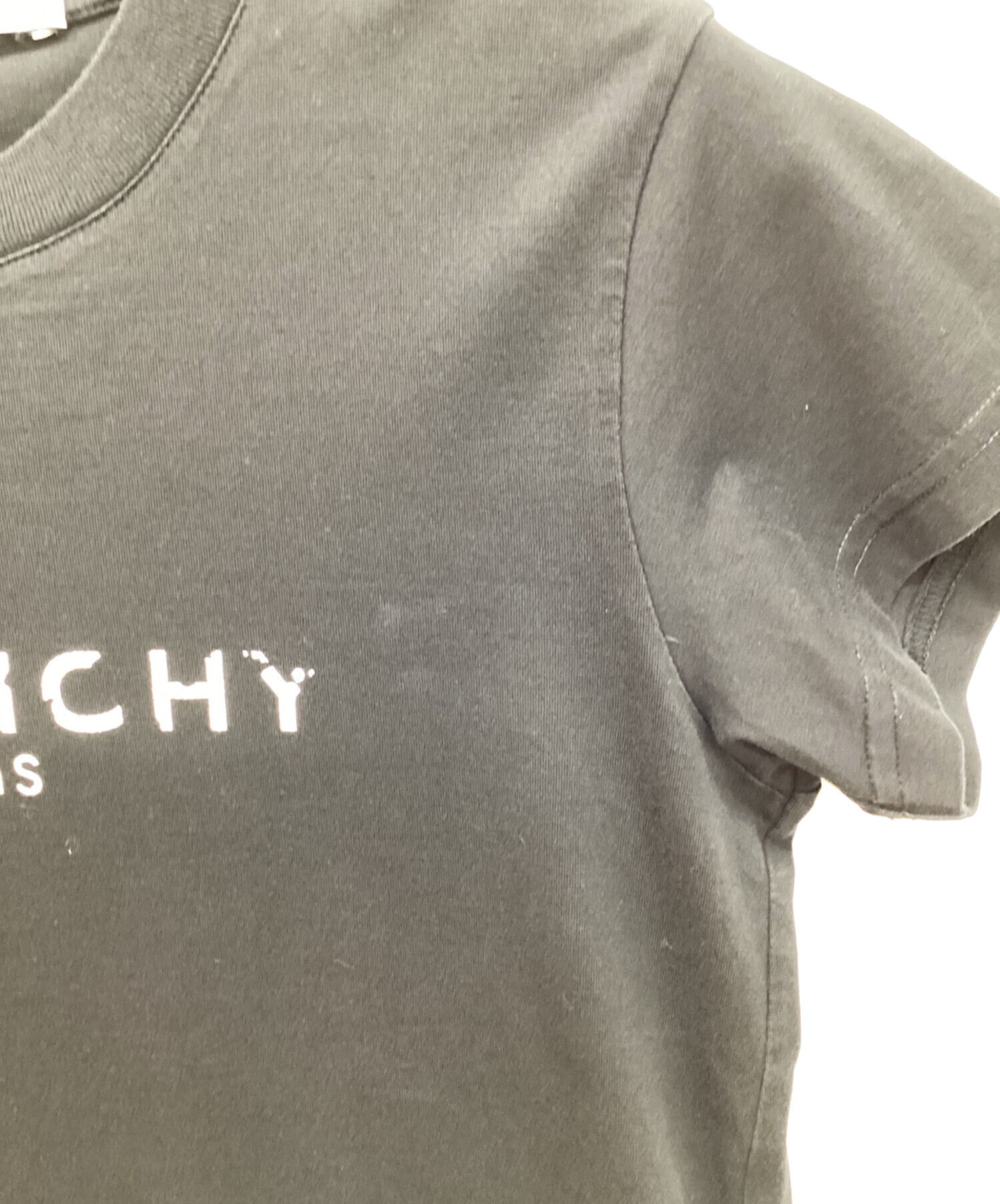 中古・古着通販】GIVENCHY (ジバンシィ) ロゴプリントTシャツ ブラック