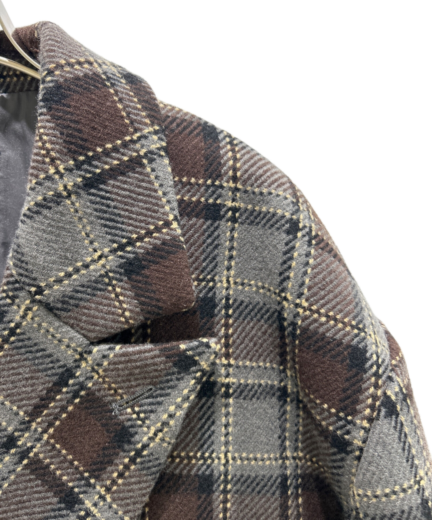 中古・古着通販】CLANE (クラネ) OVER SHOULDER PEAKED LAPEL COAT