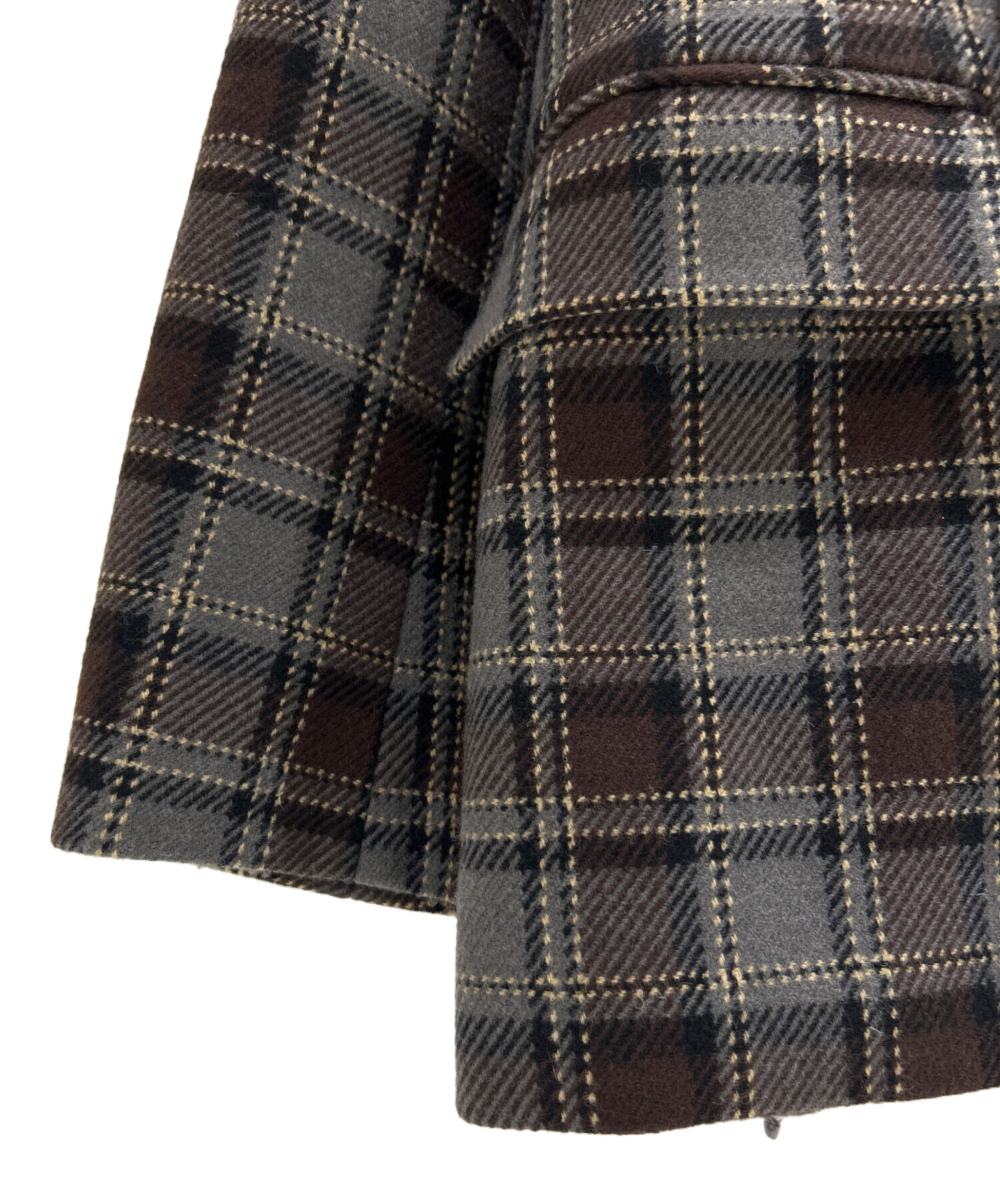 中古・古着通販】CLANE (クラネ) OVER SHOULDER PEAKED LAPEL COAT