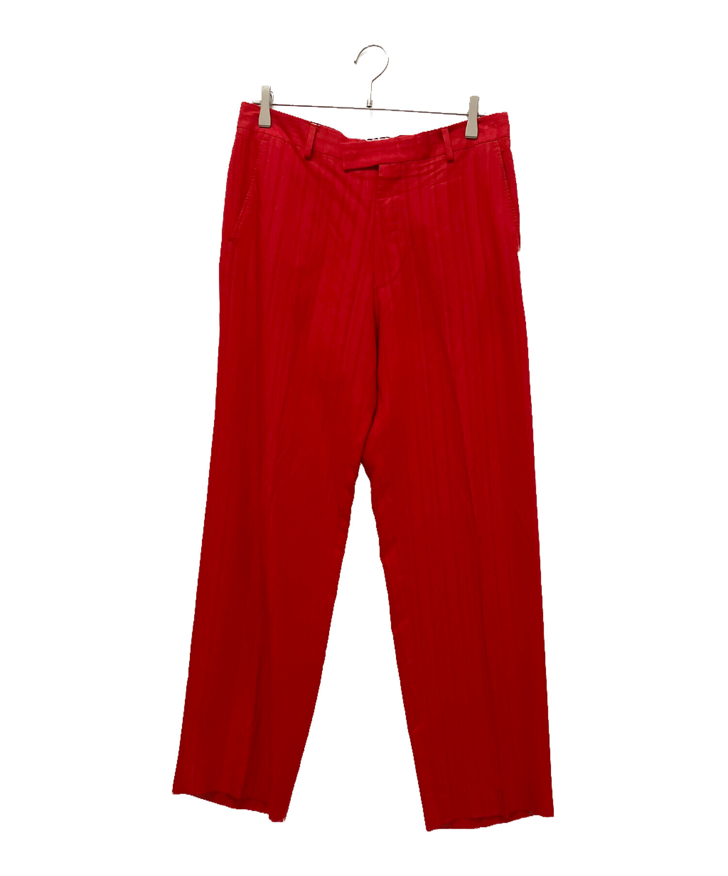 dries van noten 赤スラックスパンツ 中古・古着通販】DRIES VAN NOTEN (ドリスヴァンノッテン) ストライプ