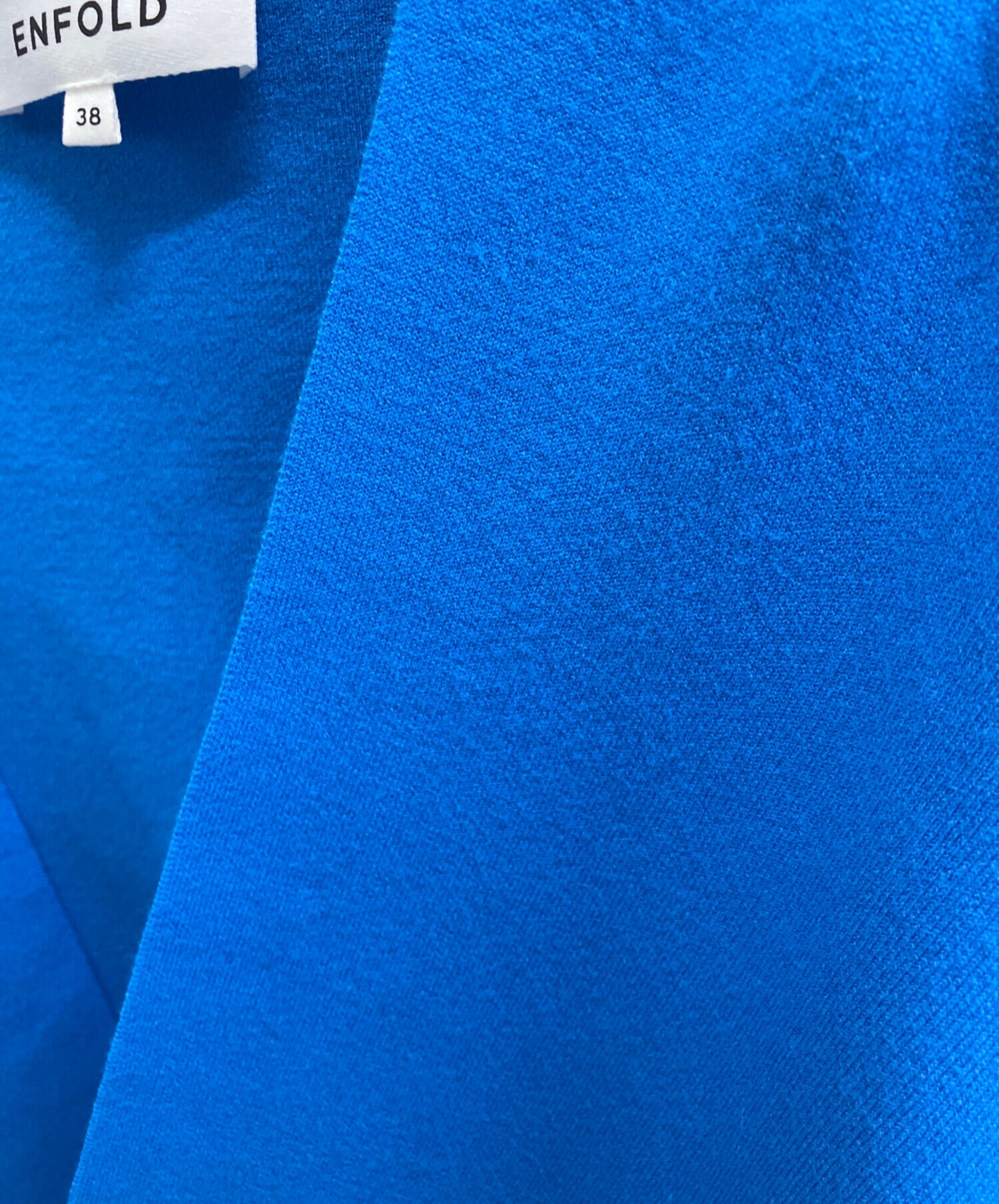 中古・古着通販】ENFOLD (エンフォルド) DOUBLE FACE CARDIGAN ブルー