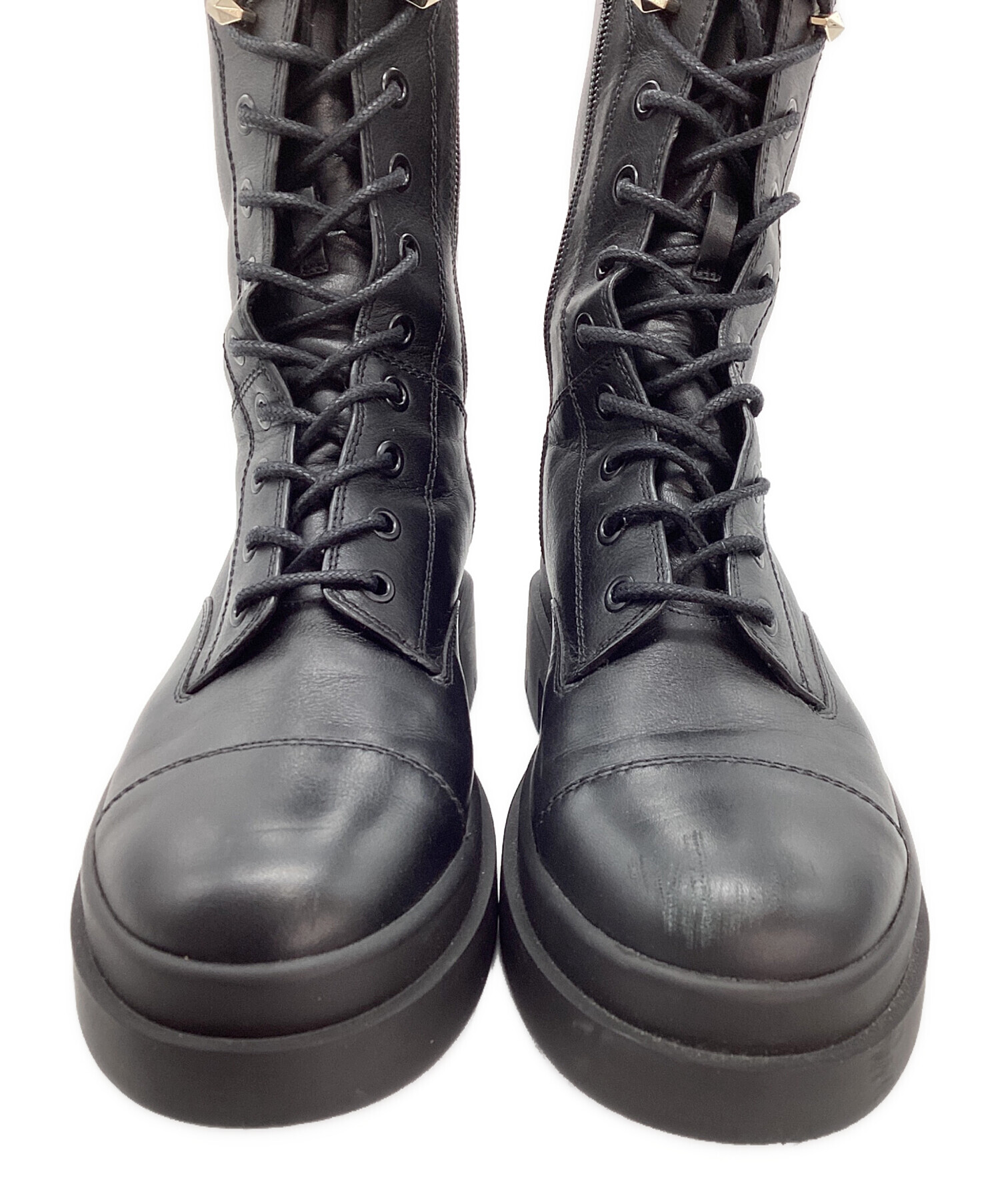 JIMMY CHOO ジミーチュウ 　ブーツ ブラック24cm JIMMY CHOO（ジミーチュウ） ブーツ YOUTH II バイカーブーツ