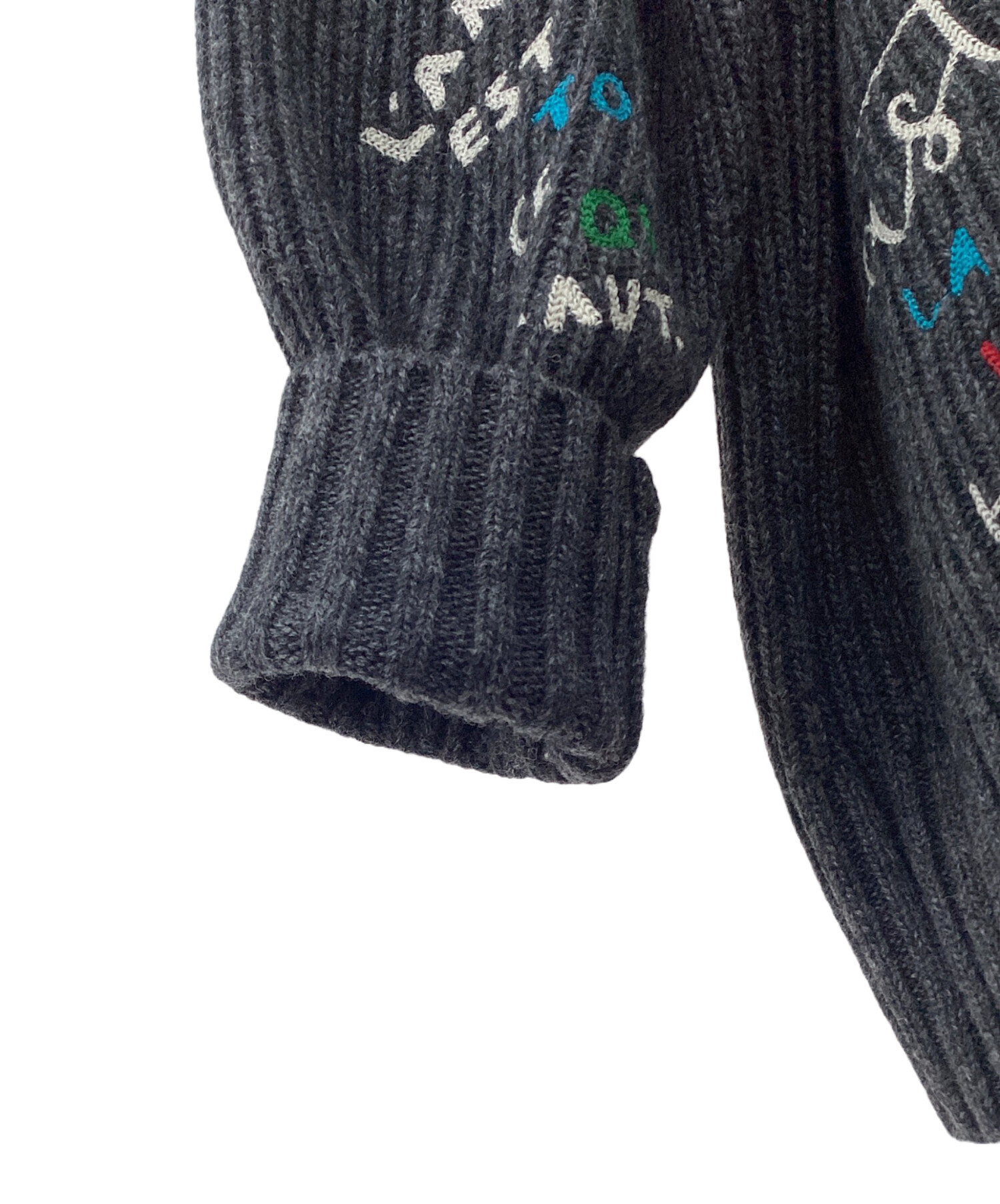 中古・古着通販】Loungedress (ラウンジドレス) ロゴ刺繍カーディガン