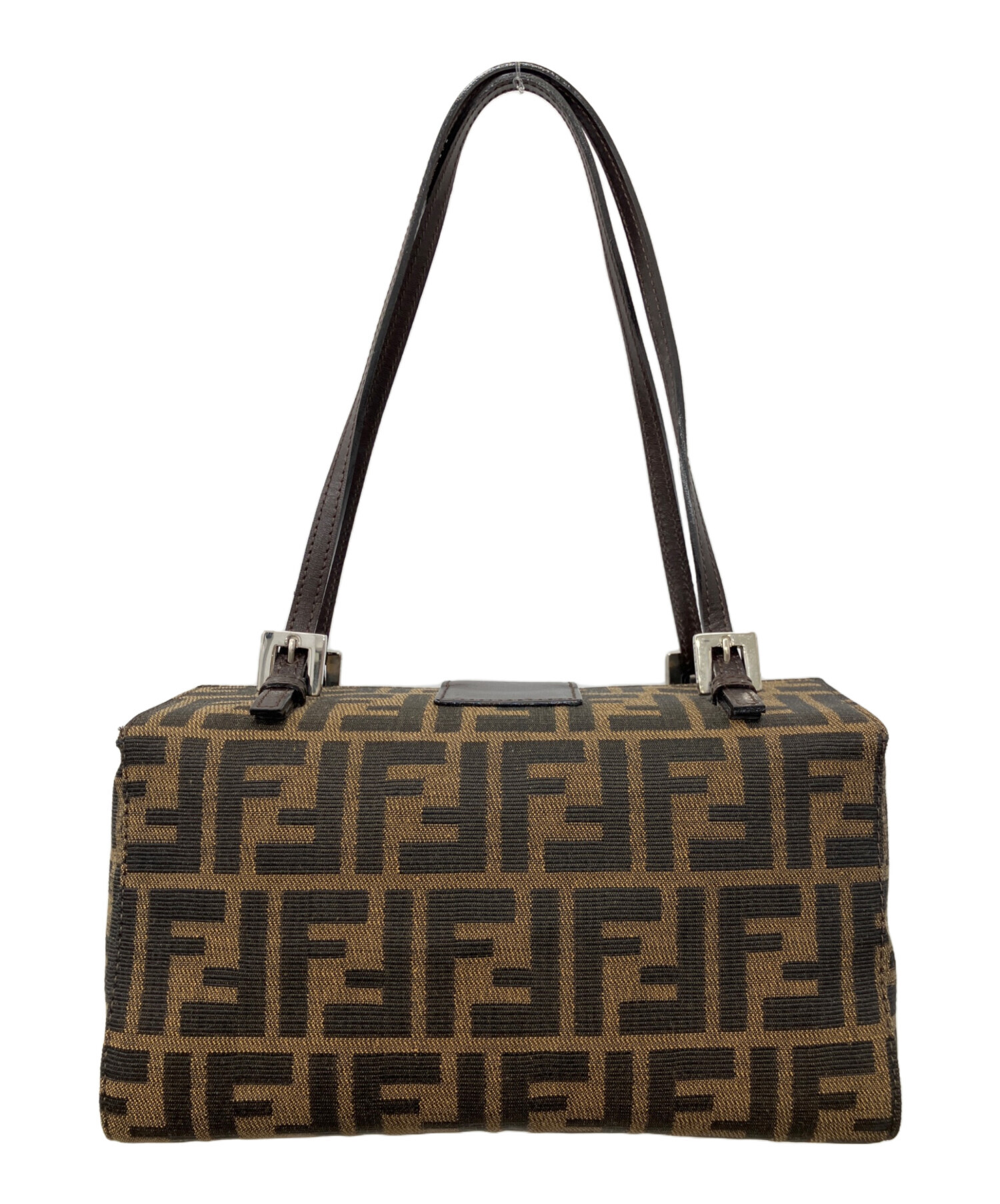 中古・古着通販】FENDI (フェンディ) スクエアハンドバッグ ブラウン