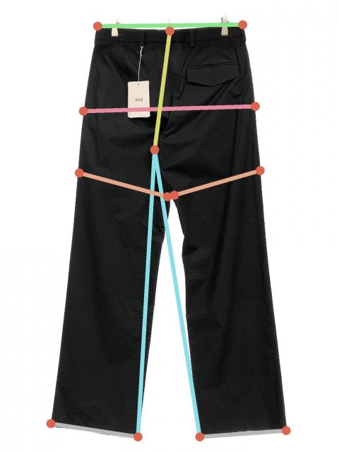 中古・古着通販】RIER (リア) TROUSERS/POPELINE WWAXED ブラック