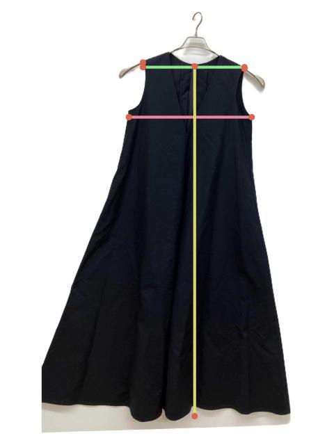 中古・古着通販】LOHEN (ローヘン) ノースリーブワンピース ネイビー