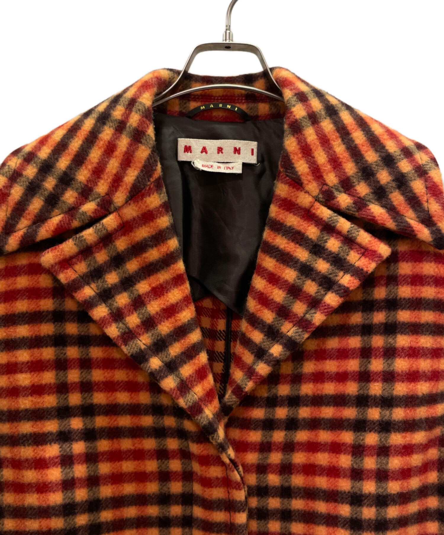 中古・古着通販】MARNI (マルニ) ウールフェルトコート レッド サイズ