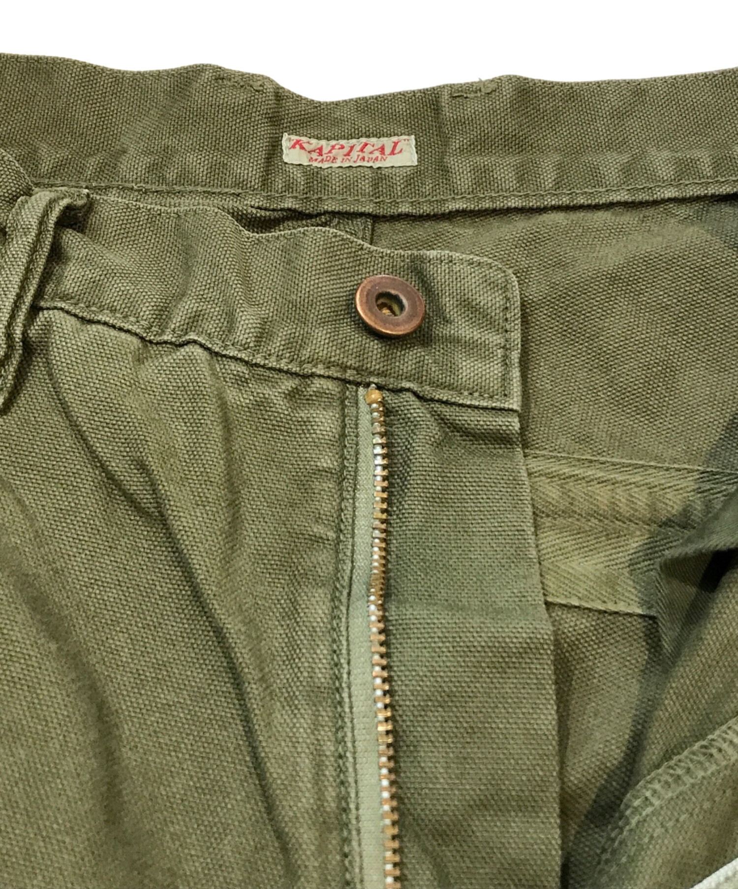 KAPITAL 初期型キャピタル ラップパンツ　カーキ 中古・古着通販】KAPITAL (キャピタル) 薄キャンバスリンゴマンカーゴ